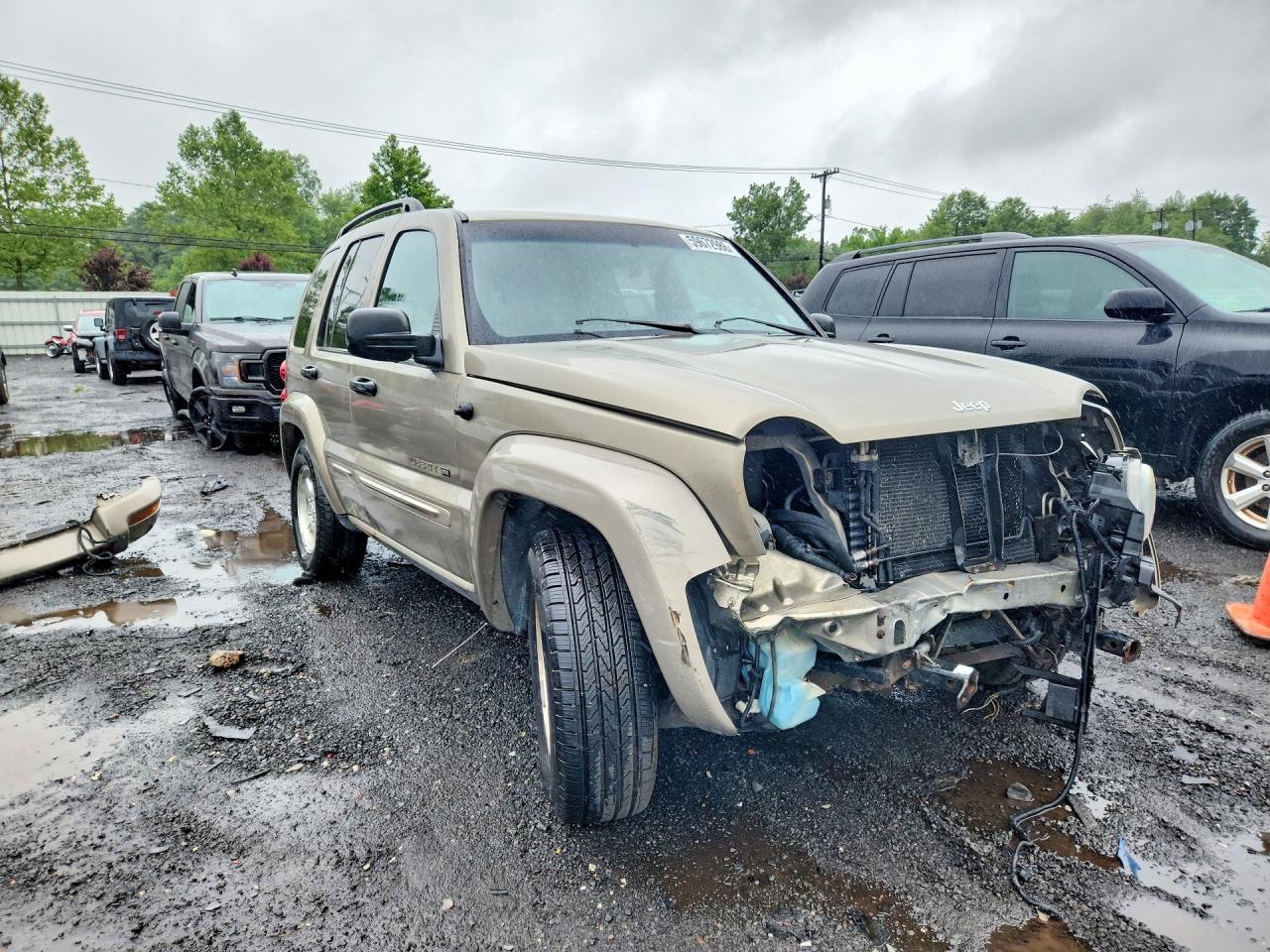 2003 Jeep Liberty Limited Cream vin: 1J4GL58K53W683009