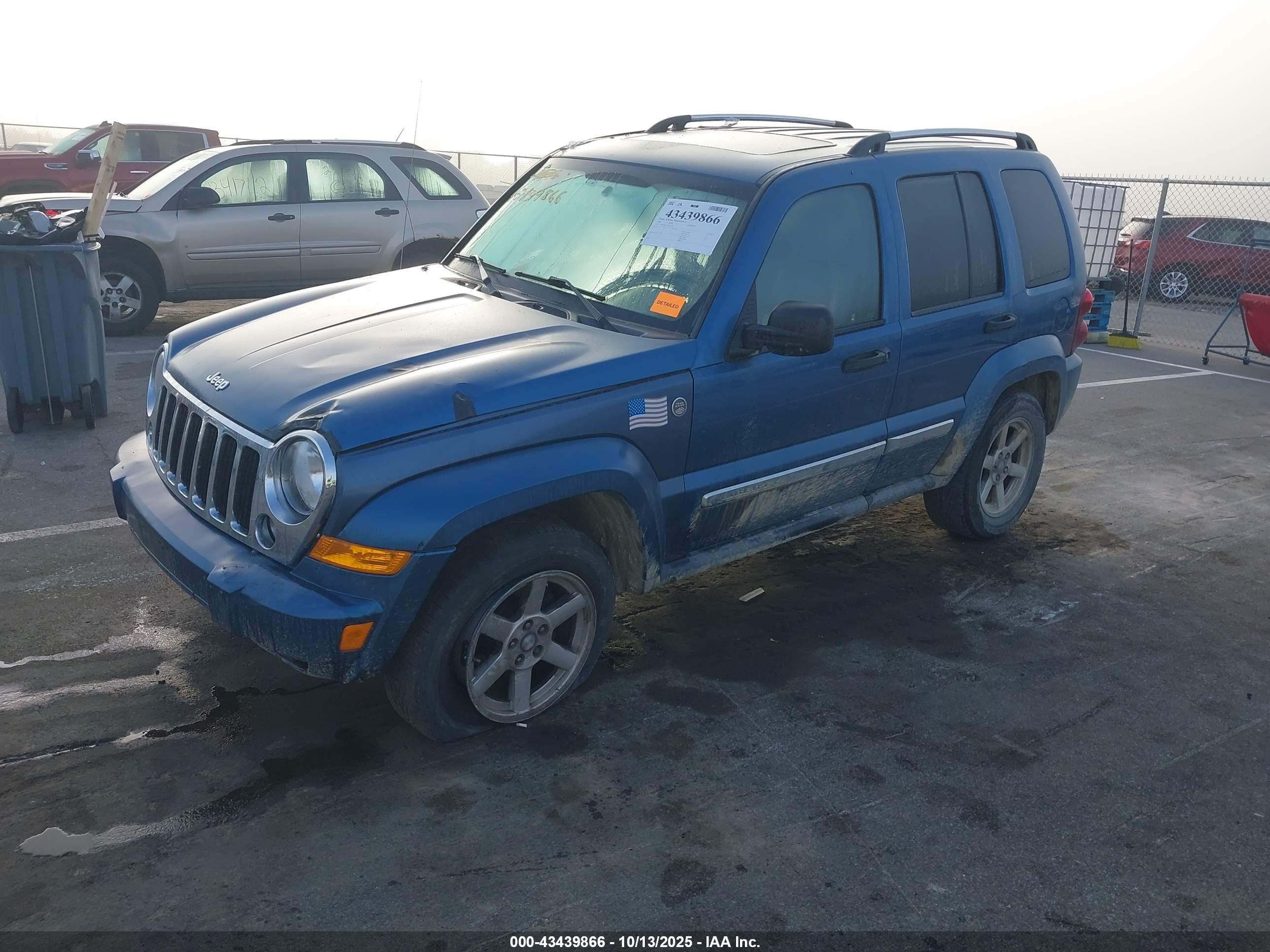 2005 Jeep Liberty Limited Edition Синий vin: 1J4GL58K55W677391