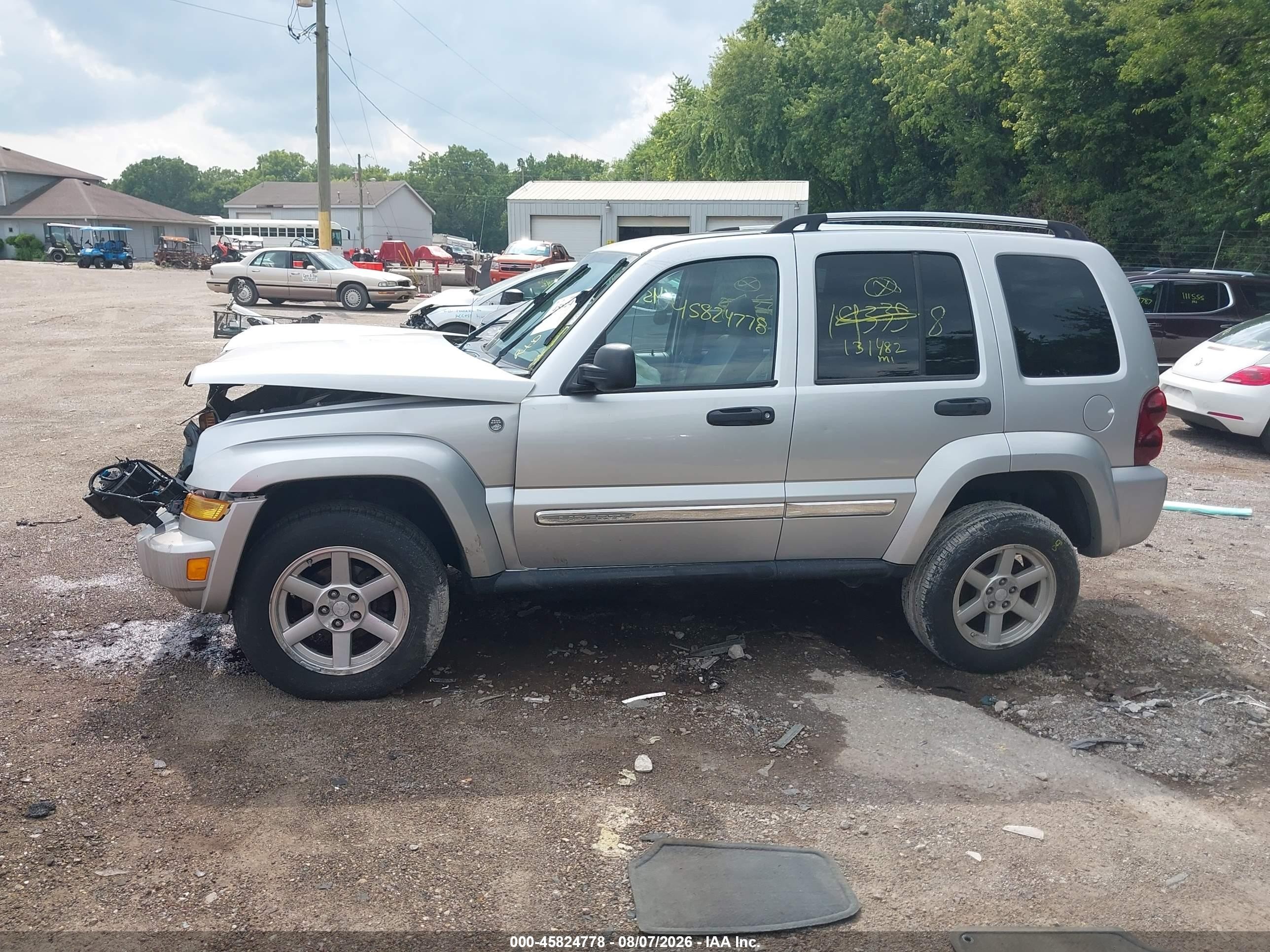 2006 Jeep Liberty Limited Edition Серебряный vin: 1J4GL58K66W193358