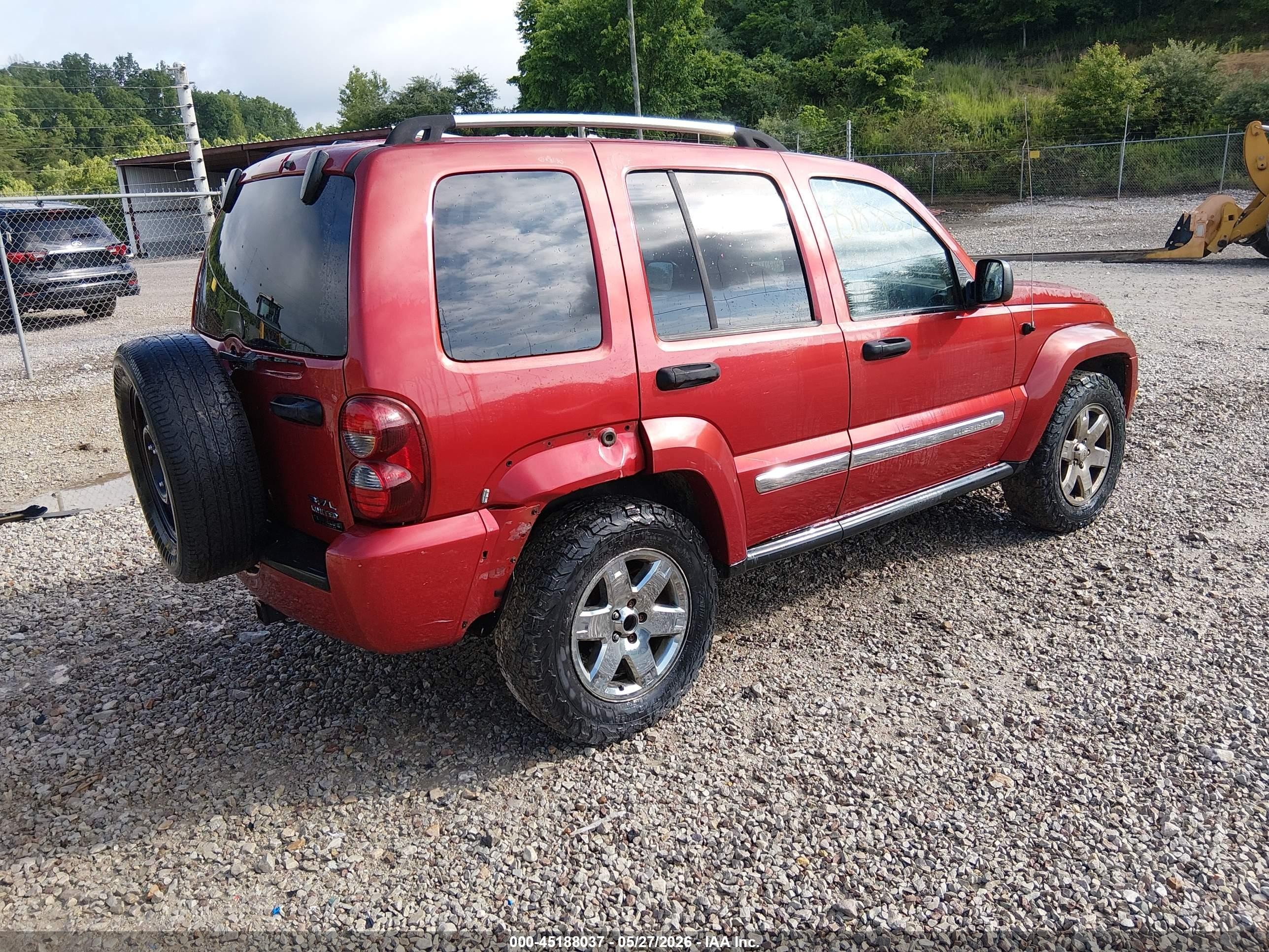 2006 Jeep Liberty Limited Edition Red vin: 1J4GL58K66W293153