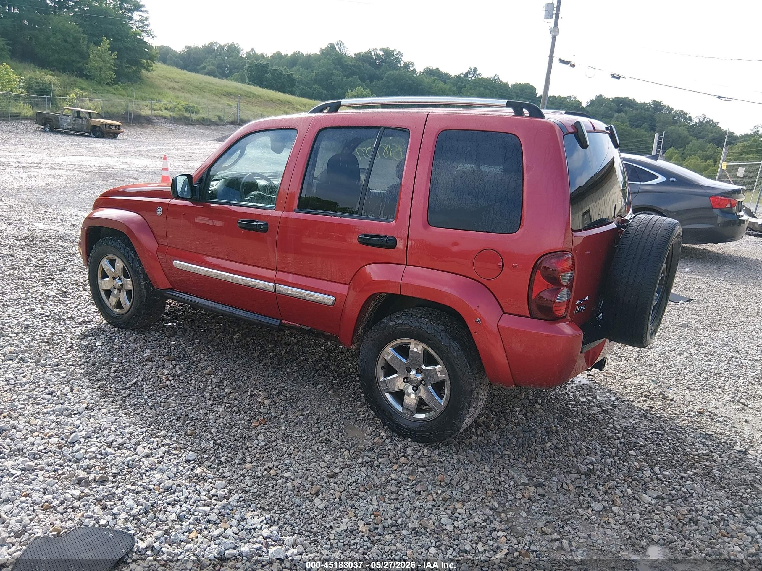 2006 Jeep Liberty Limited Edition Red vin: 1J4GL58K66W293153