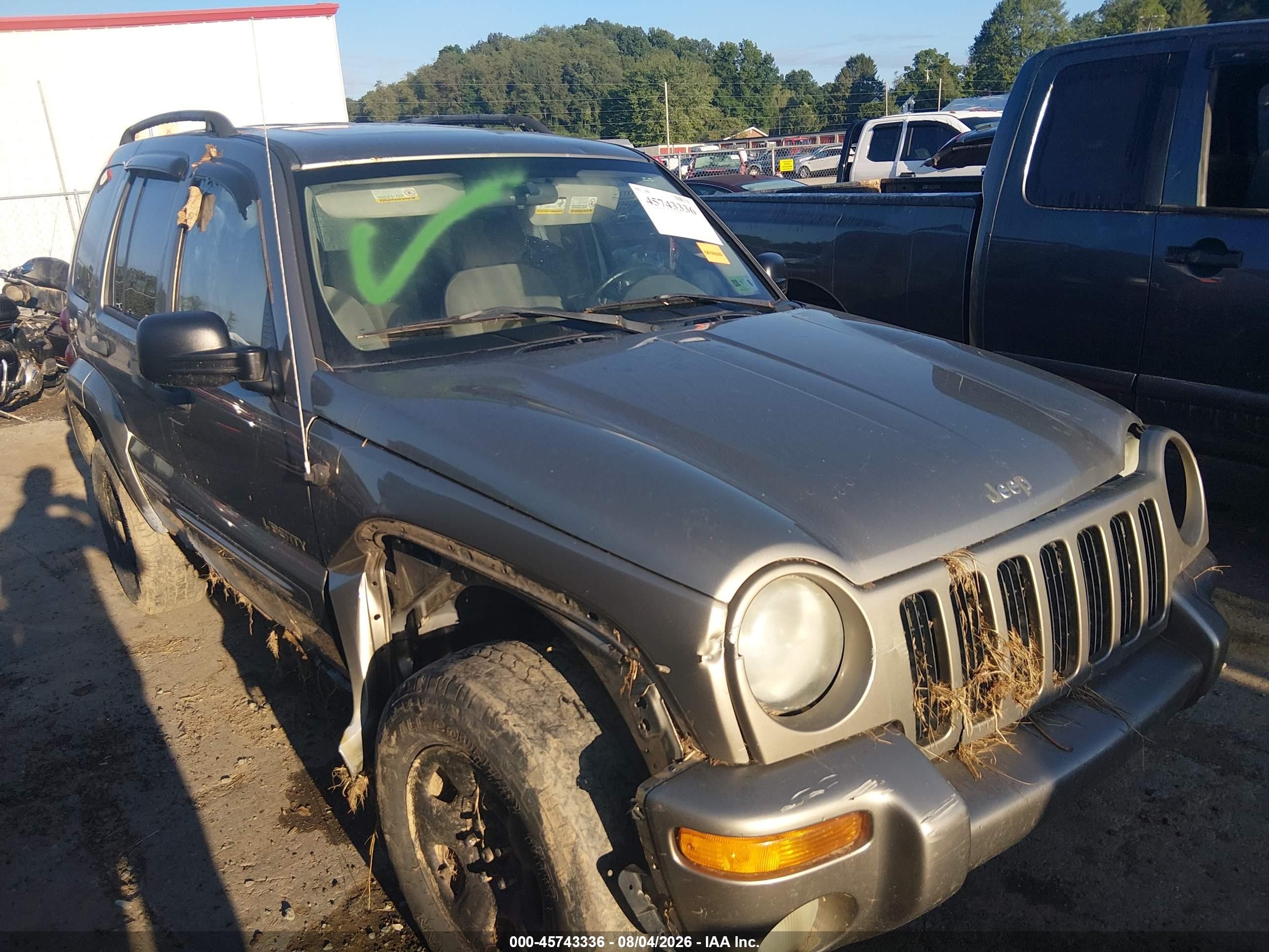 2003 Jeep Liberty Limited Edition Gray vin: 1J4GL58K73W693797
