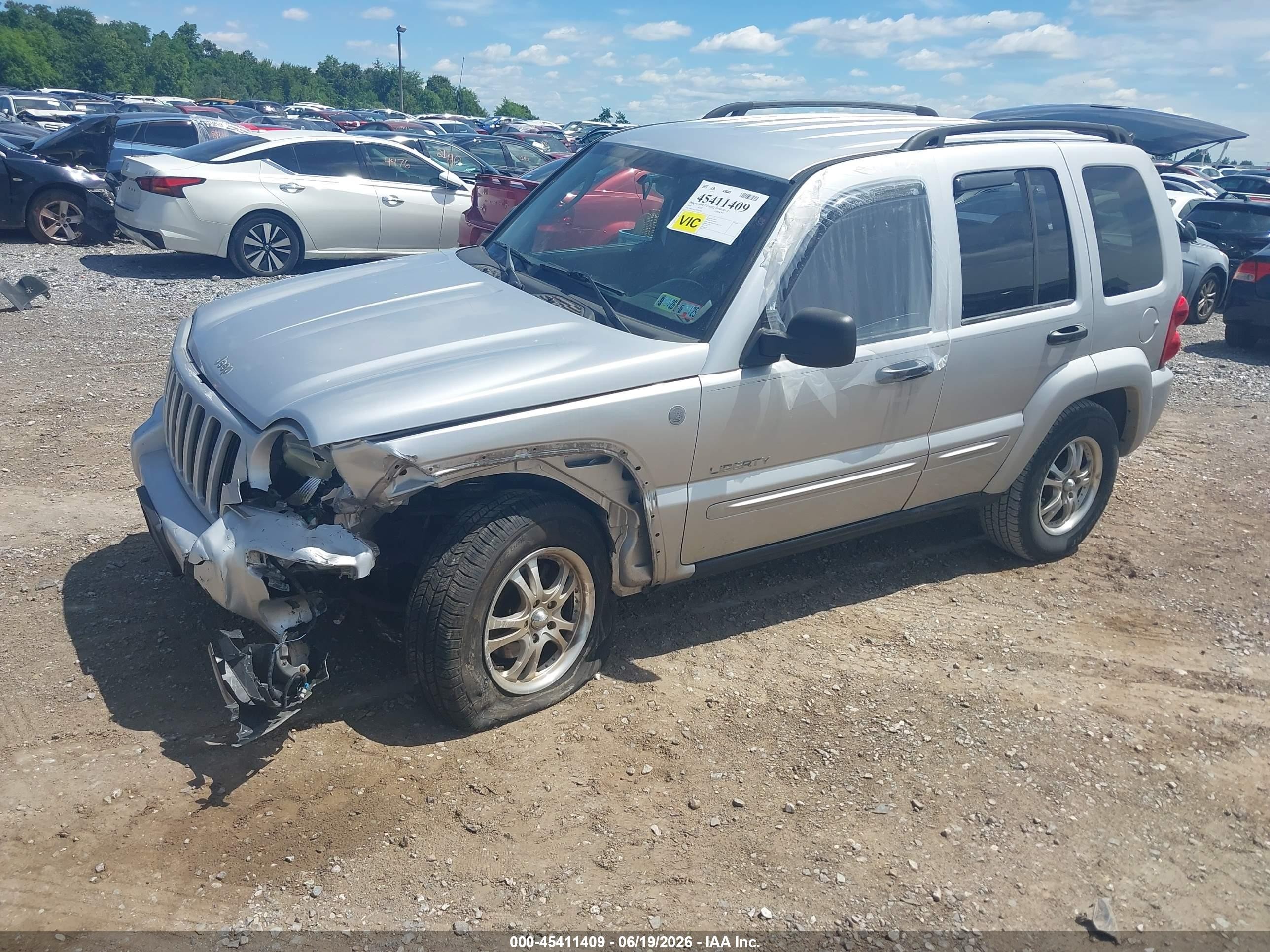 2004 Jeep Liberty Limited Edition Silver vin: 1J4GL58K74W235906