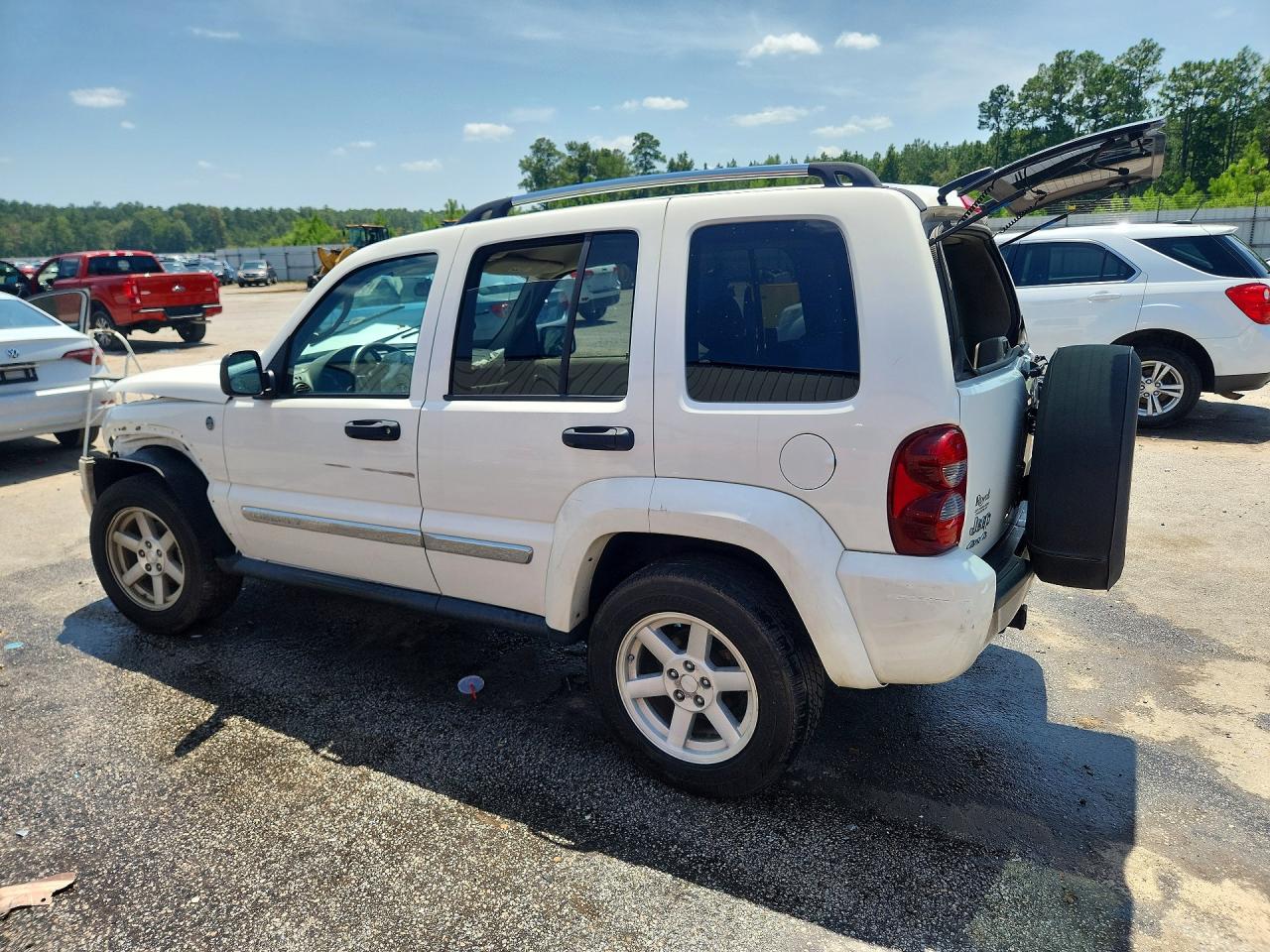 2005 Jeep Liberty Limited White vin: 1J4GL58K75W596893