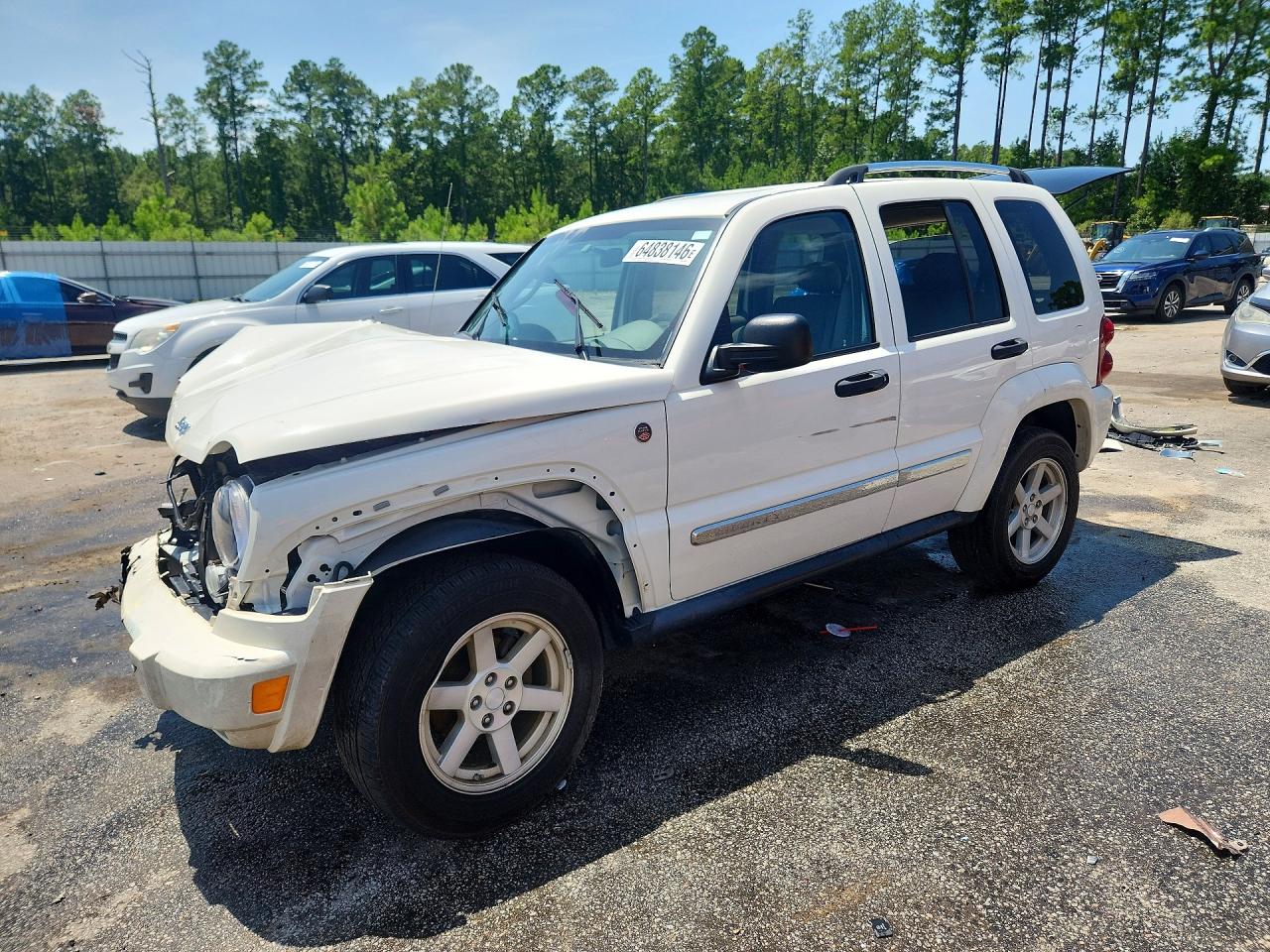 2005 Jeep Liberty Limited Белый vin: 1J4GL58K75W596893