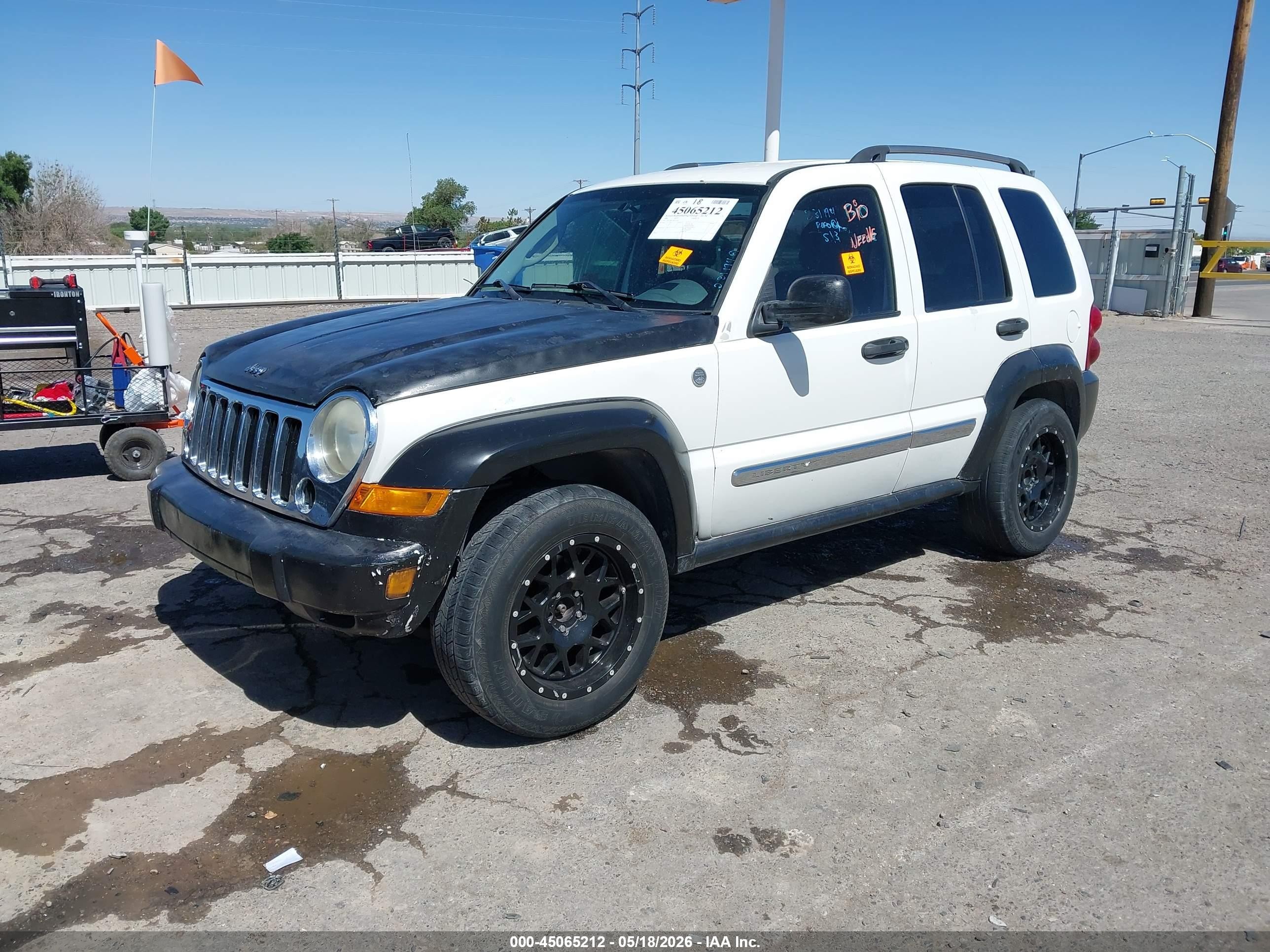 2006 Jeep Liberty Limited Edition White vin: 1J4GL58K76W231194