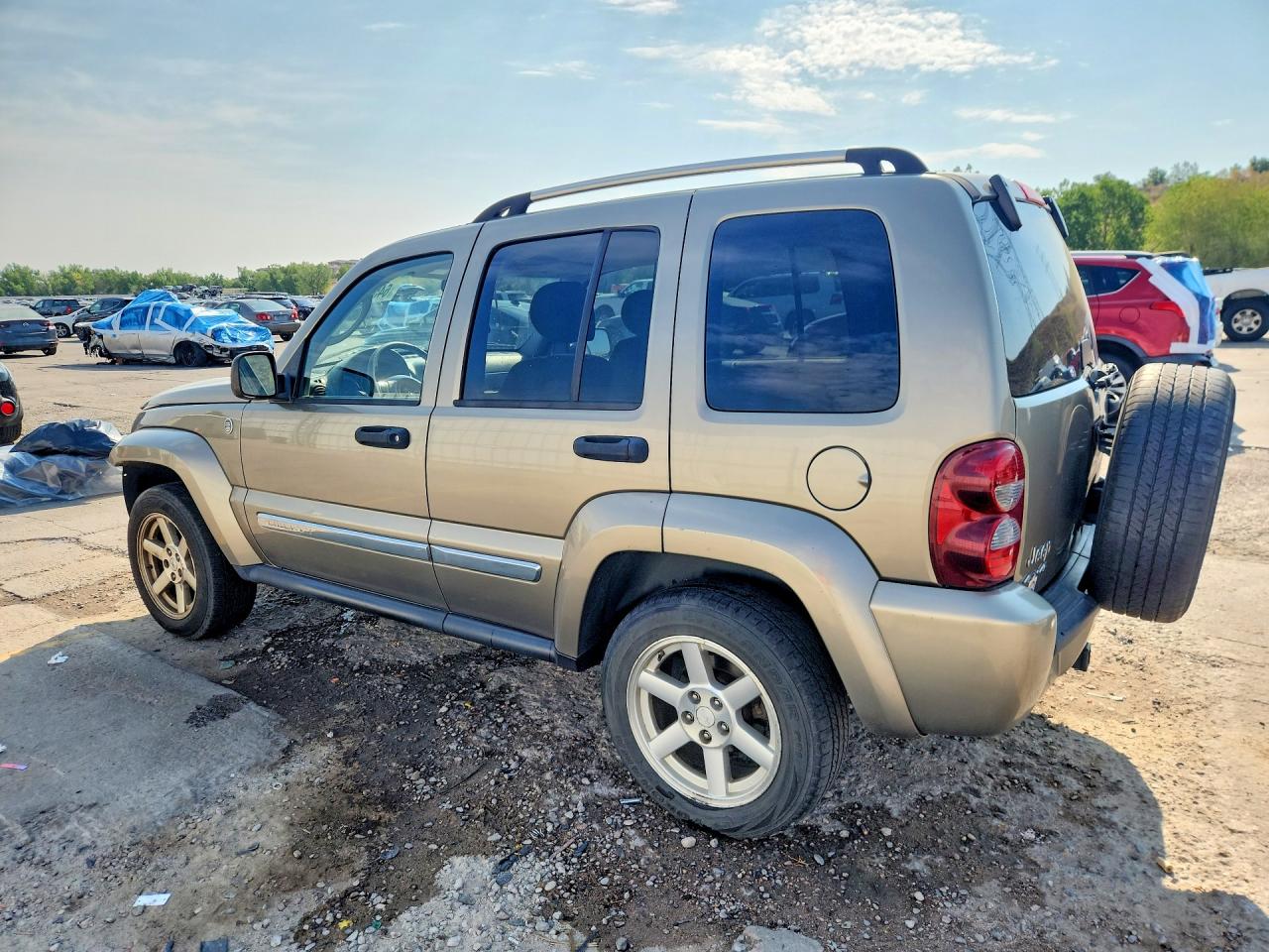 2007 Jeep Liberty Limited Beige vin: 1J4GL58K77W669893