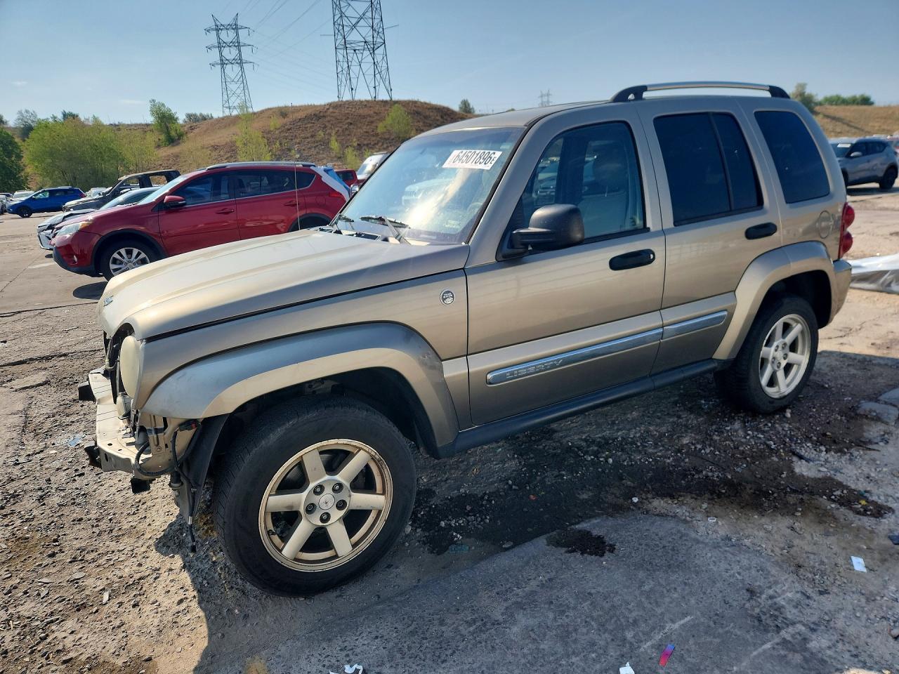 2007 Jeep Liberty Limited Beige vin: 1J4GL58K77W669893