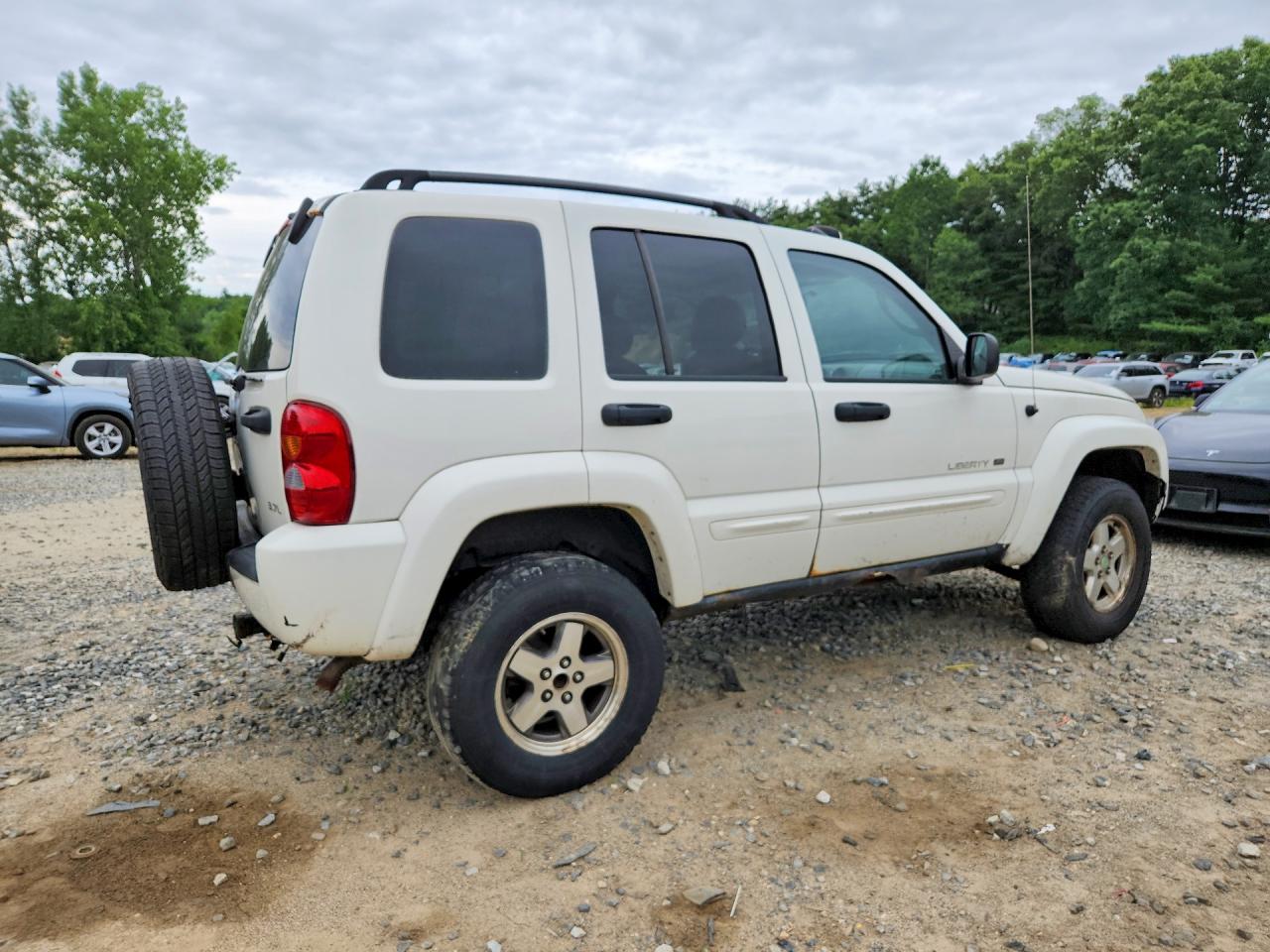 2003 Jeep Liberty Limited White vin: 1J4GL58K83W604500