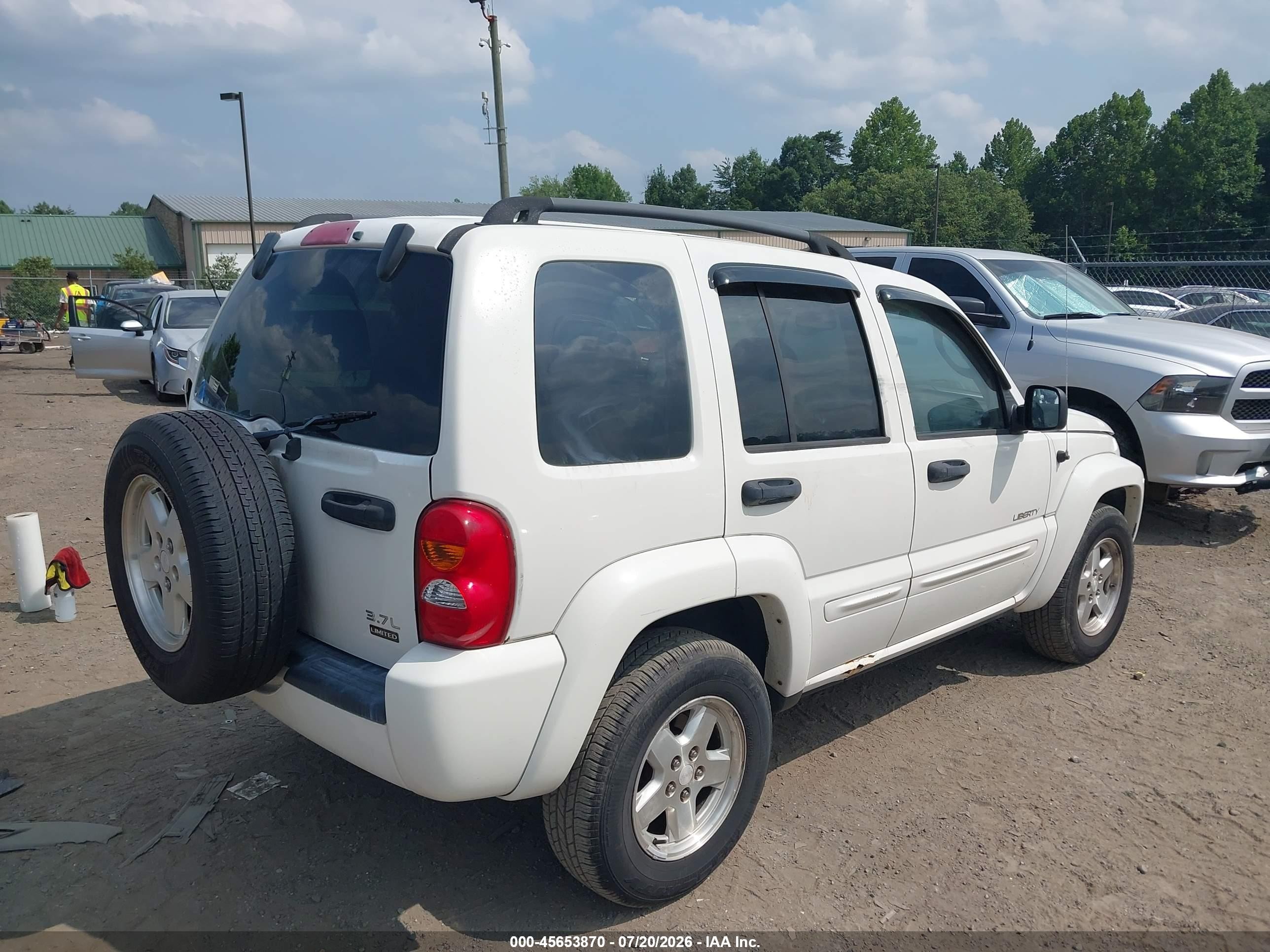 2004 Jeep Liberty Limited Edition White vin: 1J4GL58K84W181497
