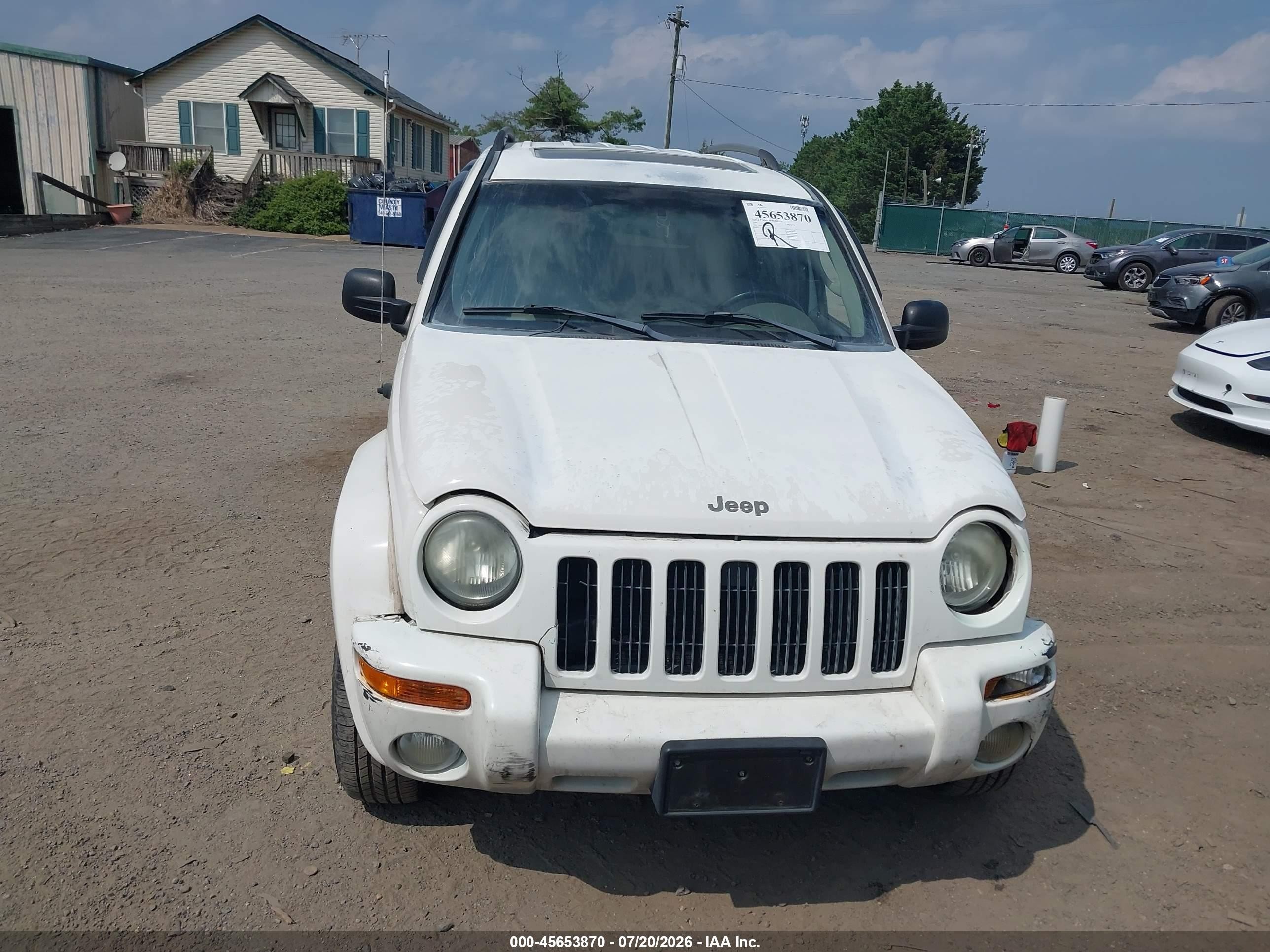 2004 Jeep Liberty Limited Edition White vin: 1J4GL58K84W181497
