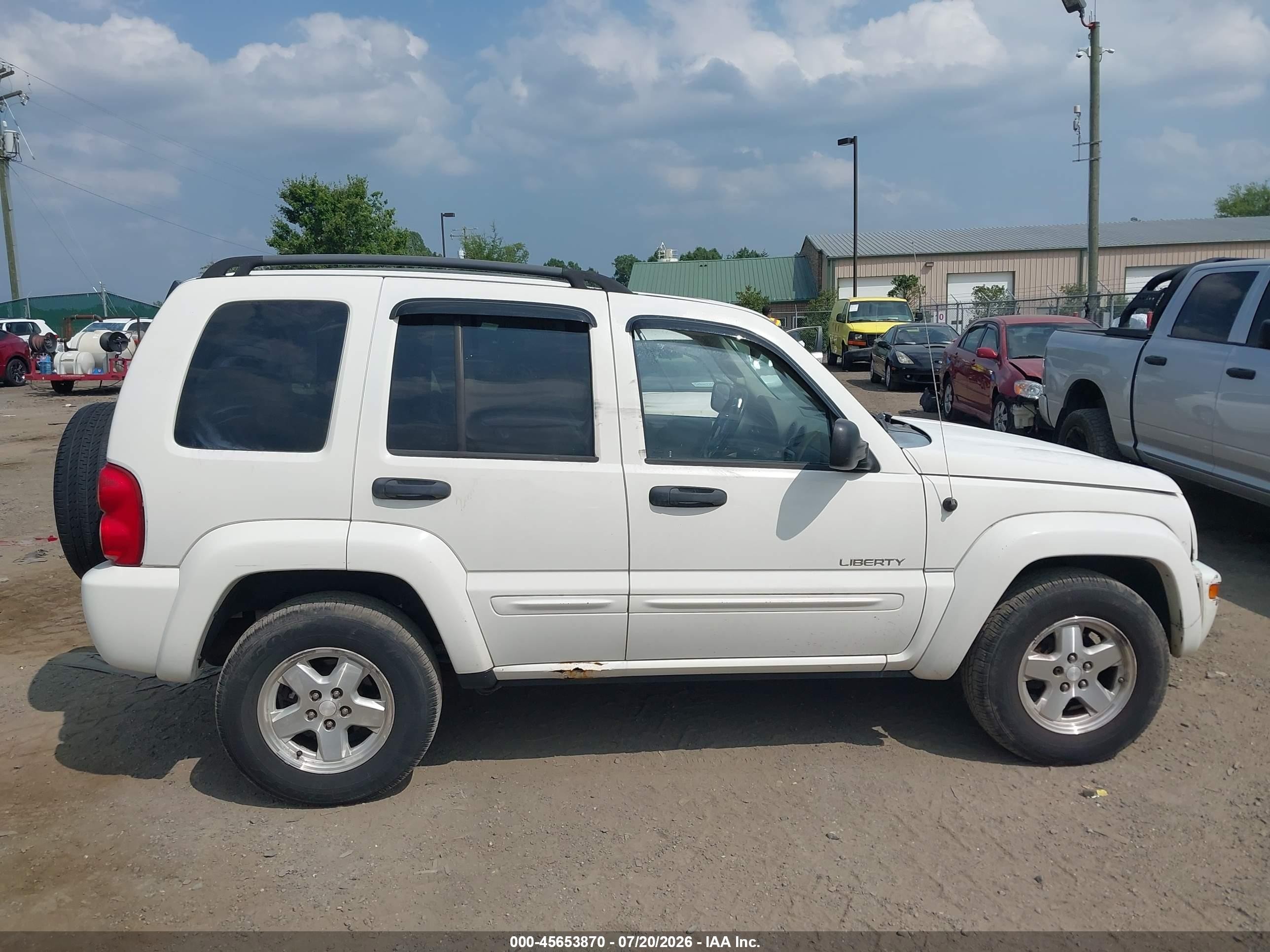 2004 Jeep Liberty Limited Edition White vin: 1J4GL58K84W181497