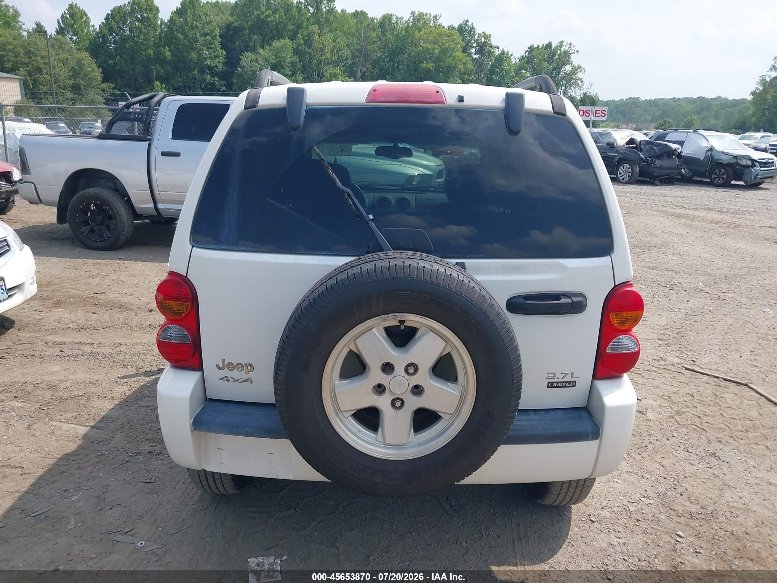 2004 Jeep Liberty Limited Edition White vin: 1J4GL58K84W181497