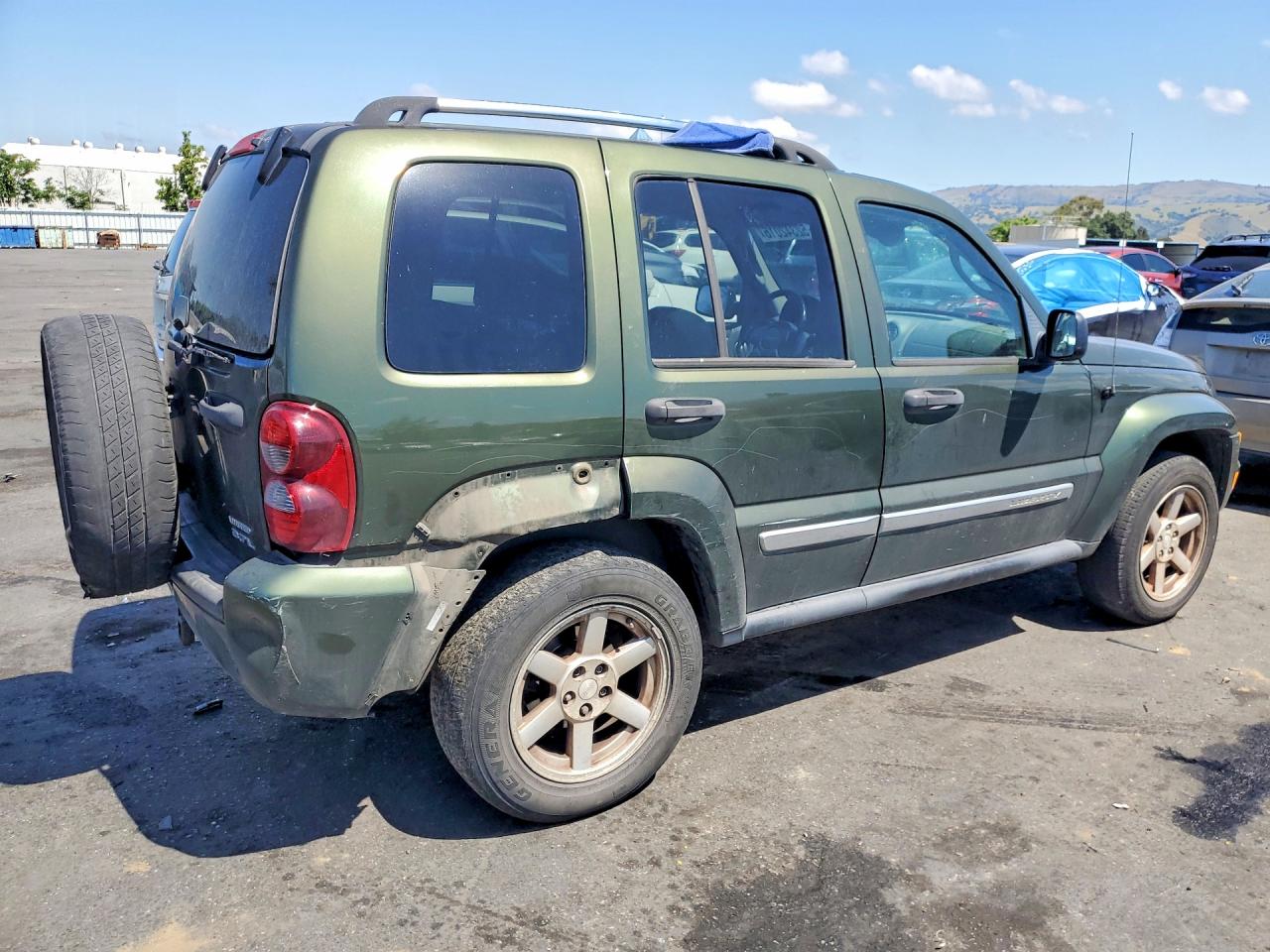 2007 Jeep Liberty Limited Green vin: 1J4GL58K87W563629