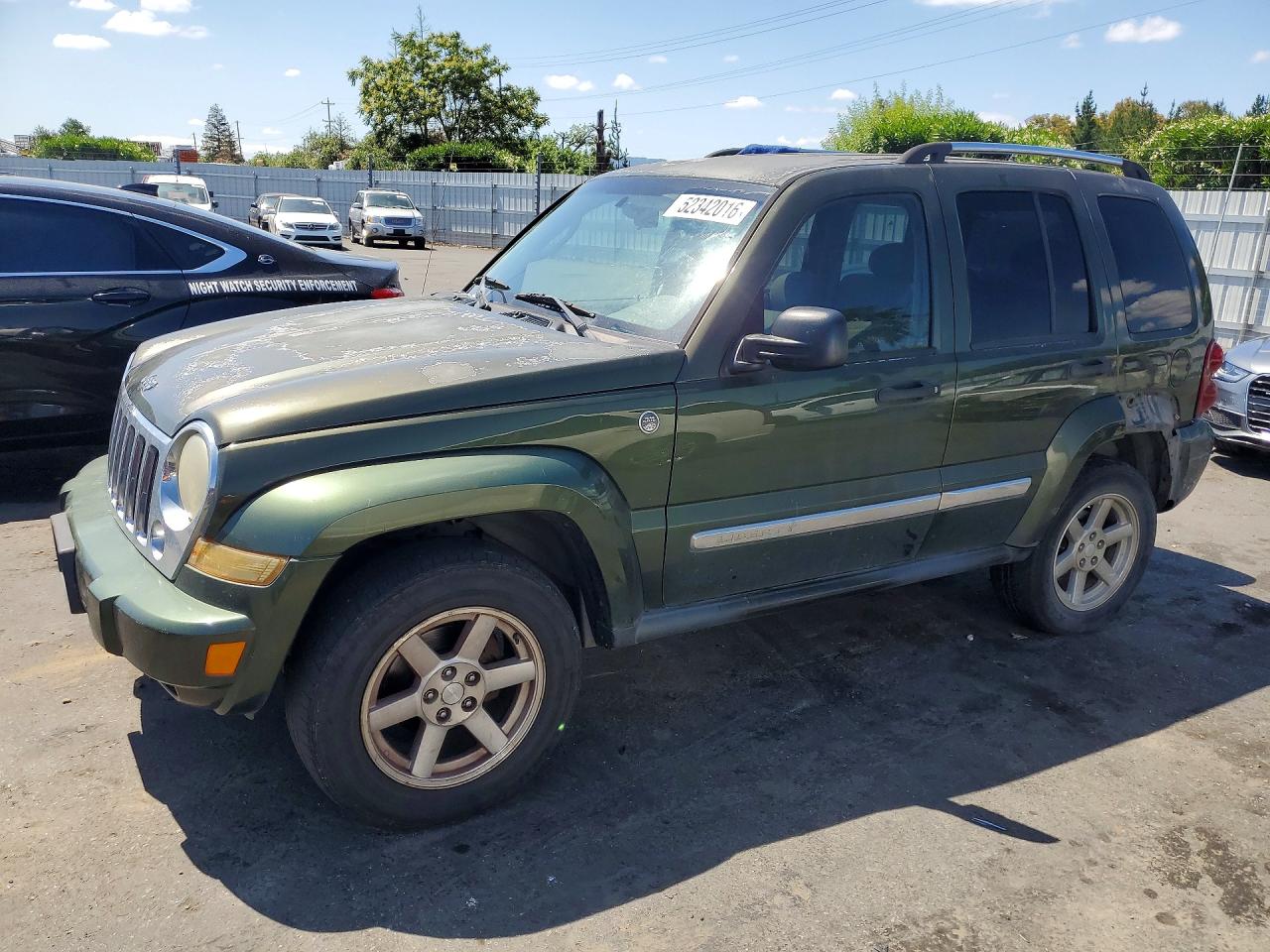 2007 Jeep Liberty Limited Green vin: 1J4GL58K87W563629