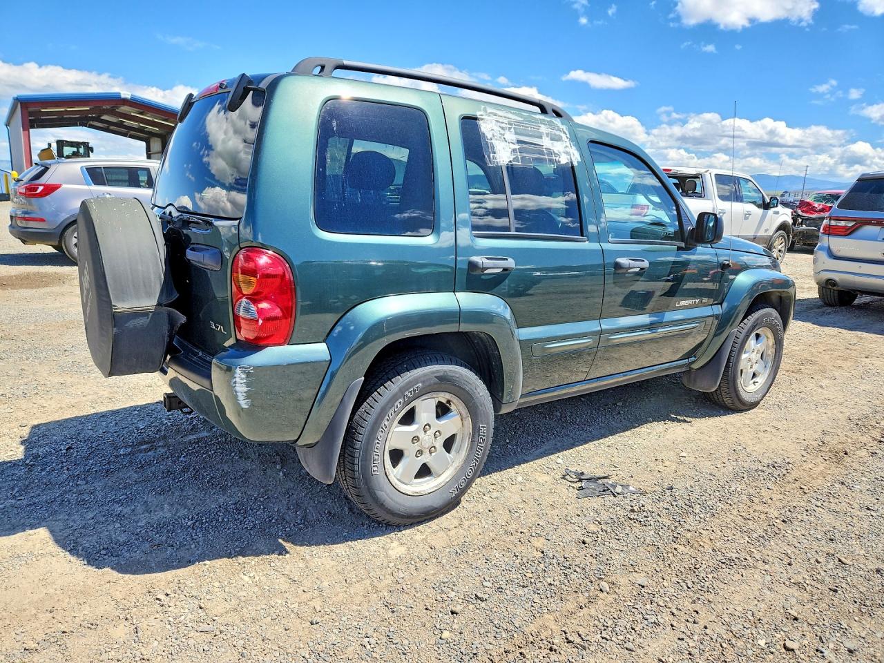 2003 Jeep Liberty Limited Green vin: 1J4GL58K93W558479