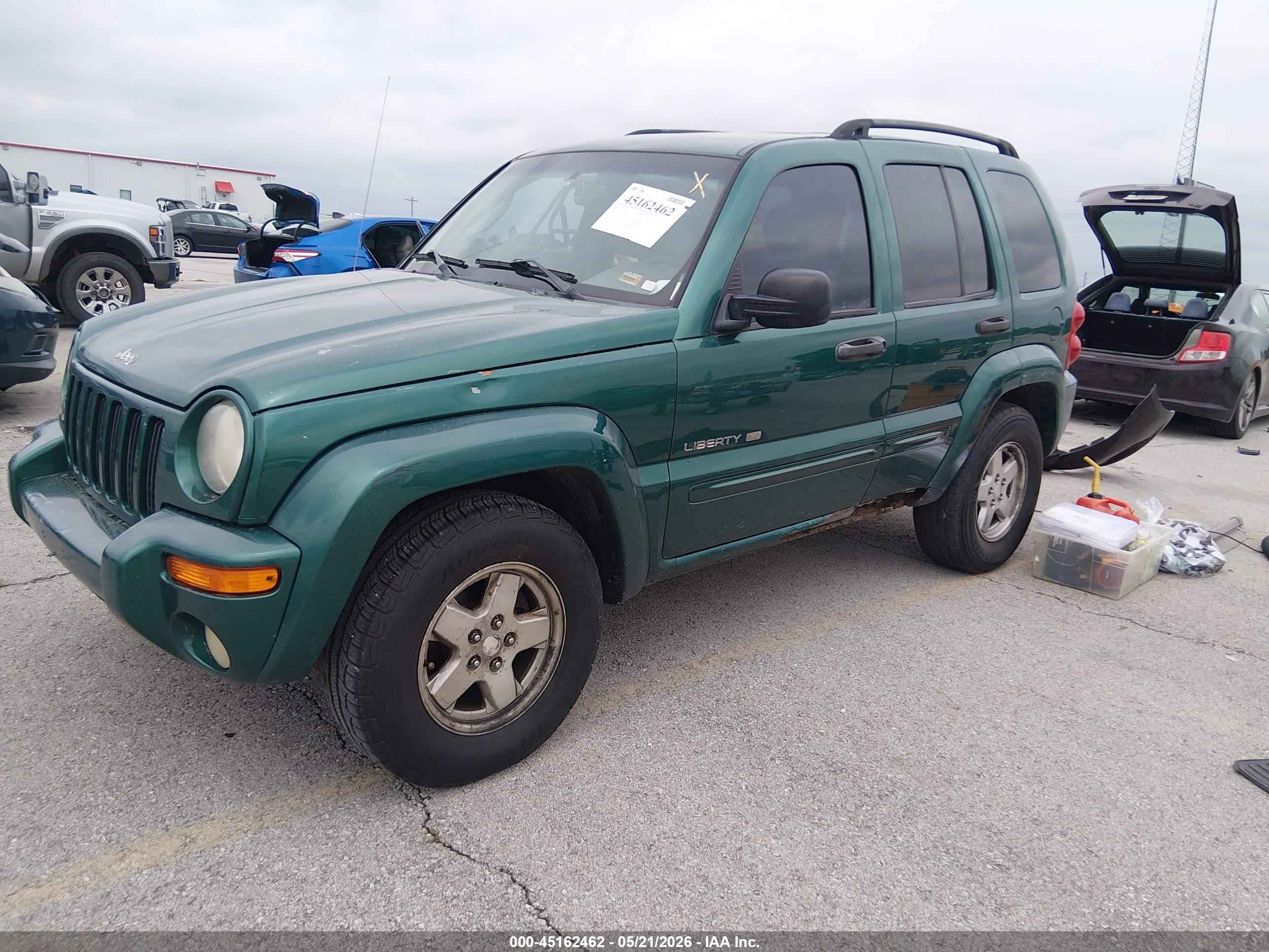 2003 Jeep Liberty Limited Edition Green vin: 1J4GL58K93W726668
