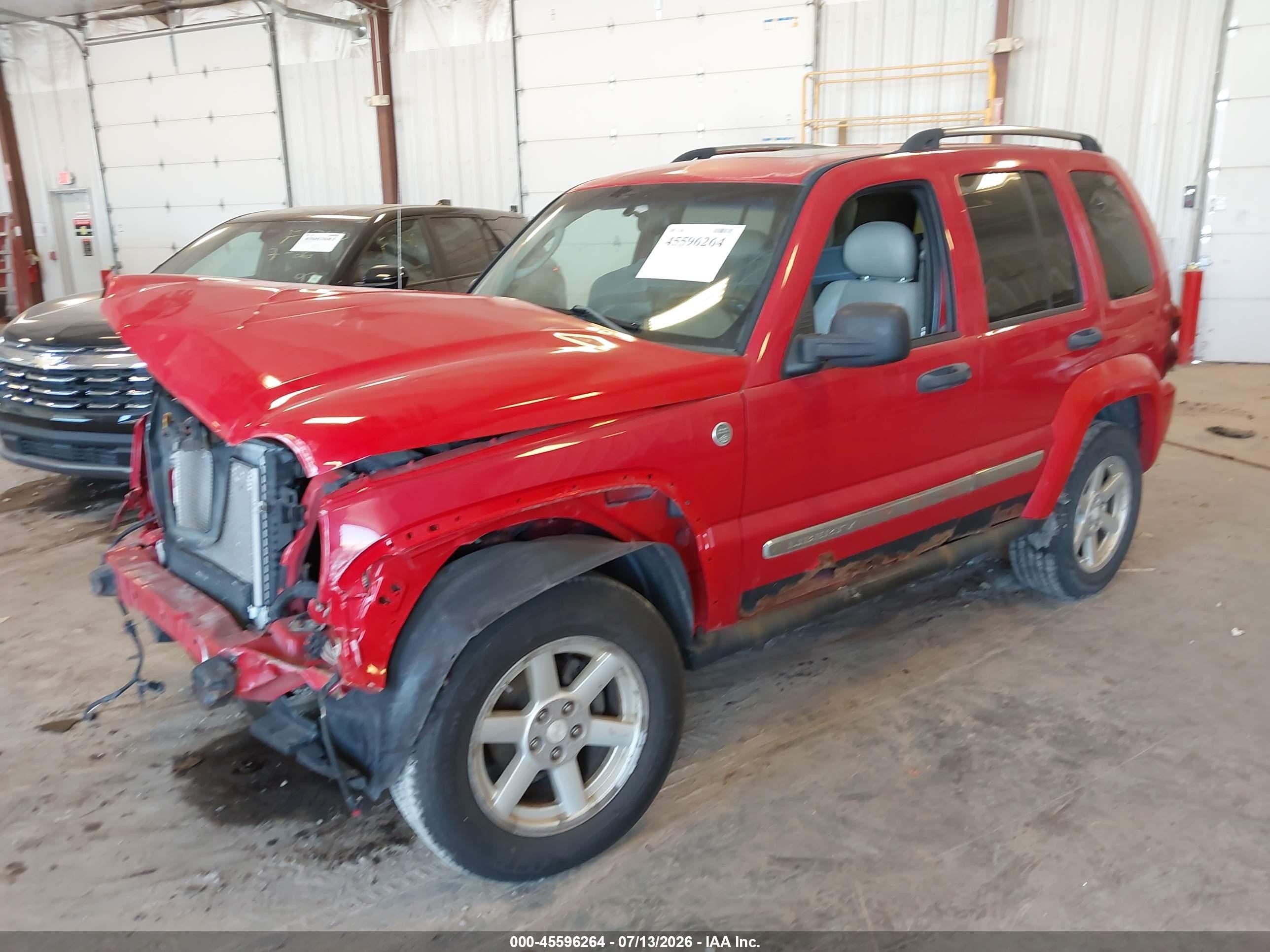2005 Jeep Liberty Limited Edition Red vin: 1J4GL58K95W621308