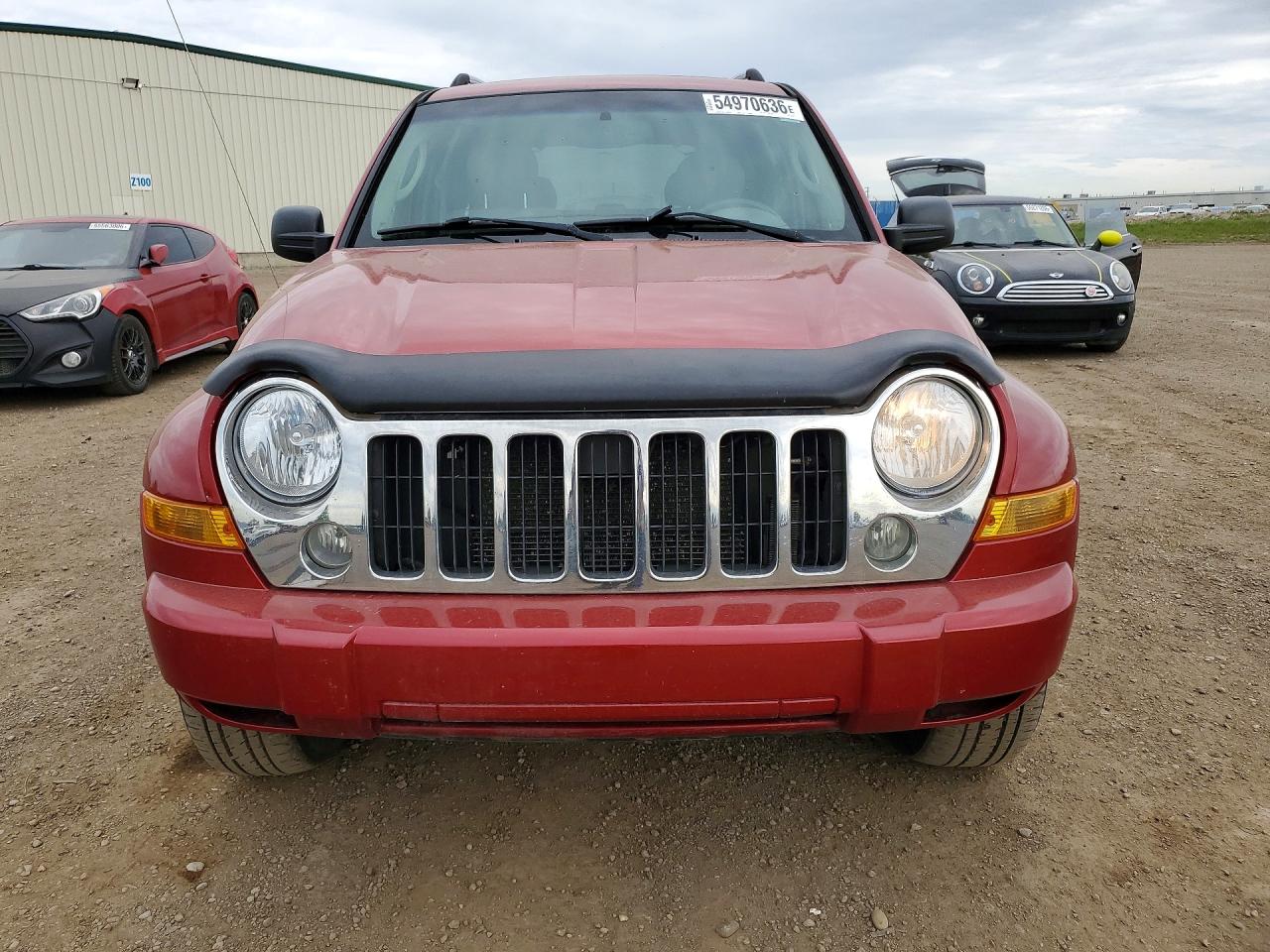 2007 Jeep Liberty Limited Red vin: 1J4GL58K97W547648