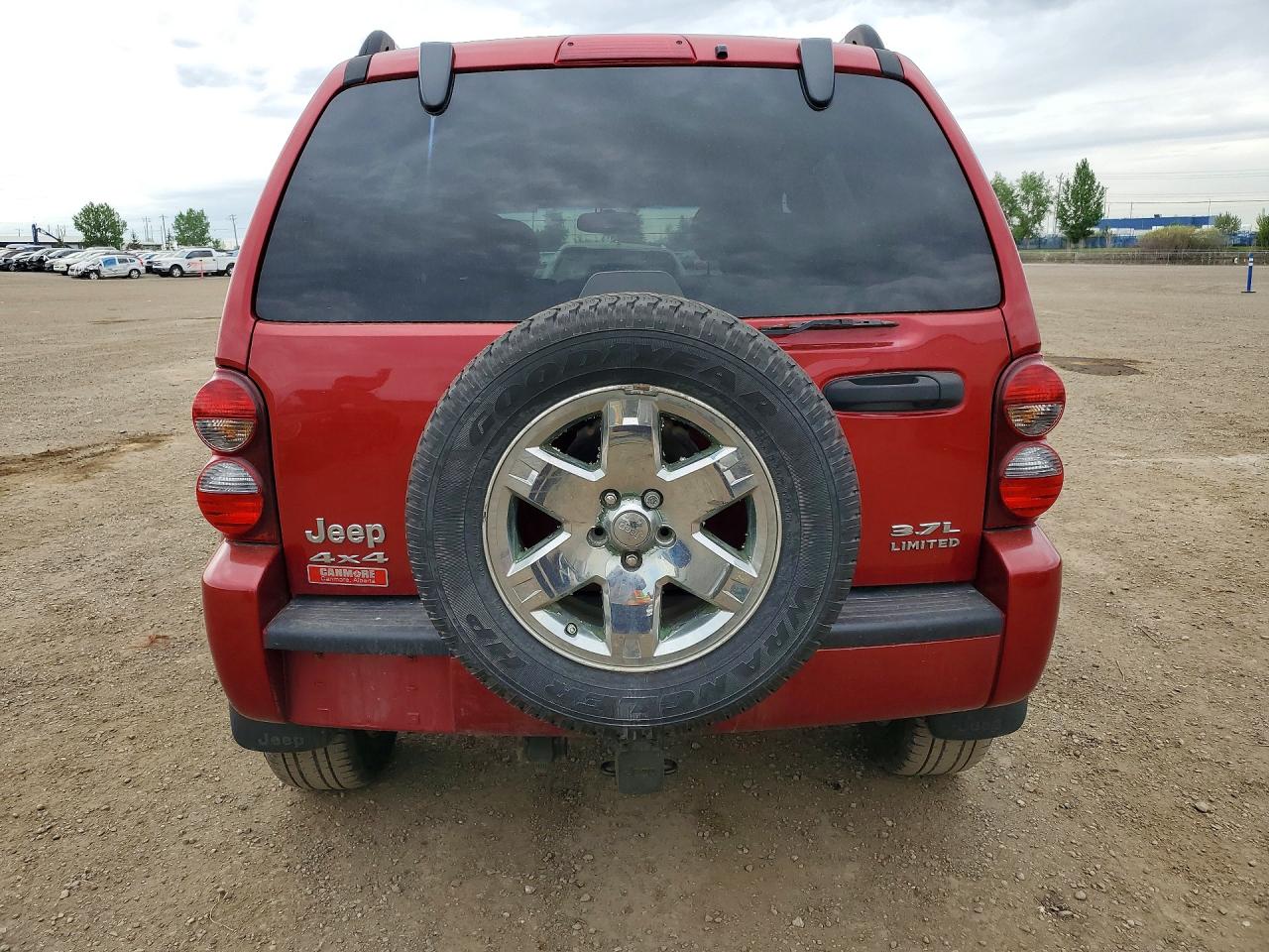 2007 Jeep Liberty Limited Red vin: 1J4GL58K97W547648