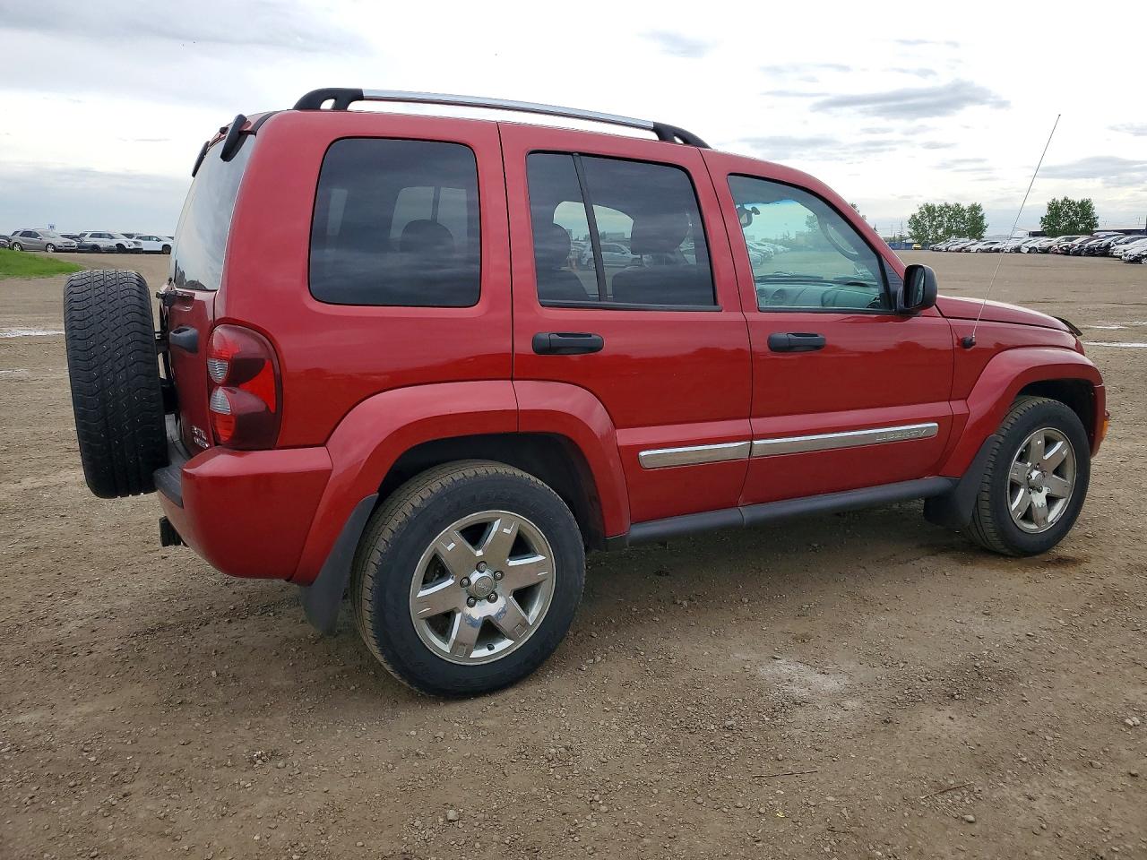 2007 Jeep Liberty Limited Red vin: 1J4GL58K97W547648