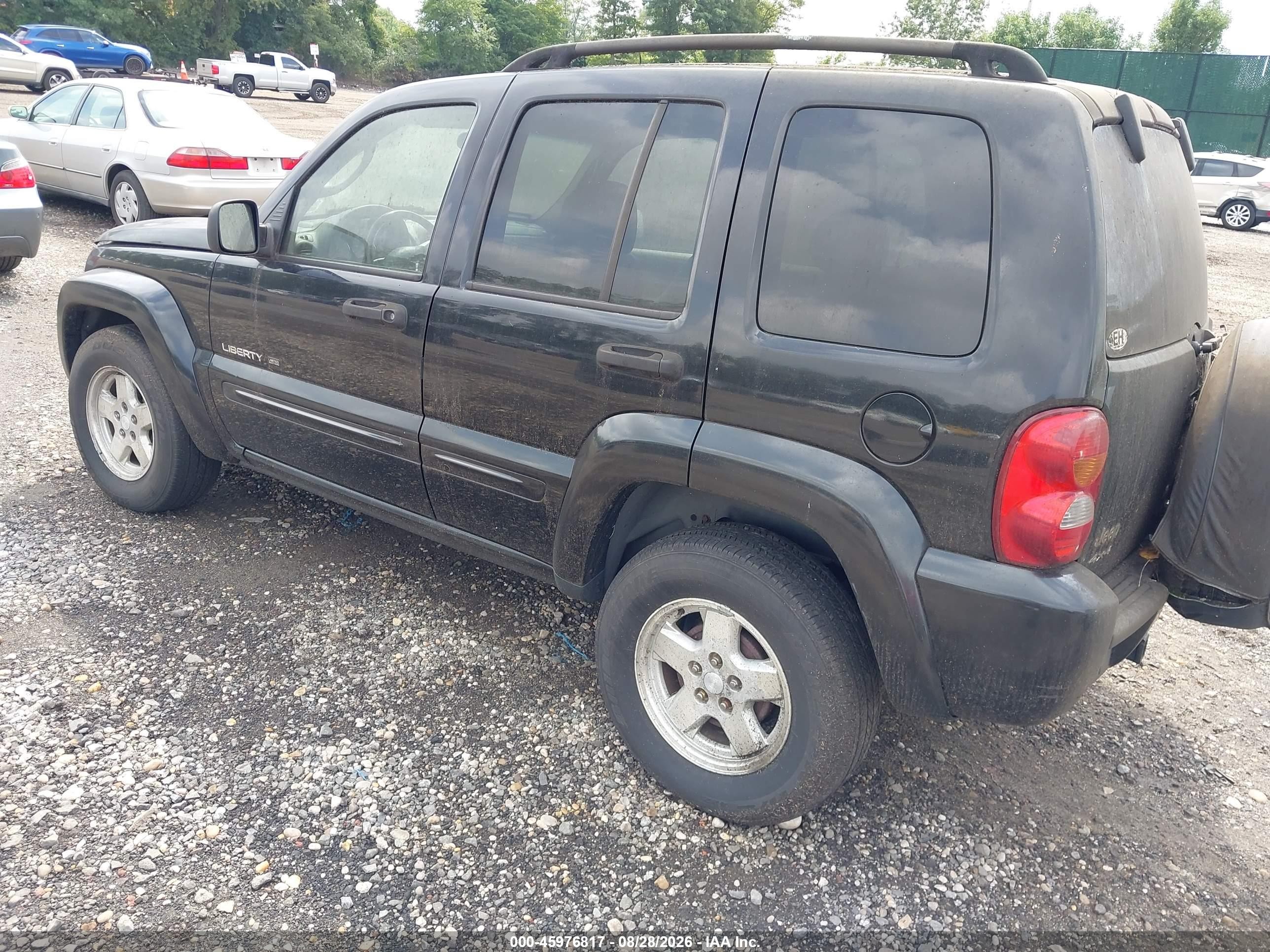 2002 Jeep Liberty Limited Edition Black vin: 1J4GL58KX2W368138