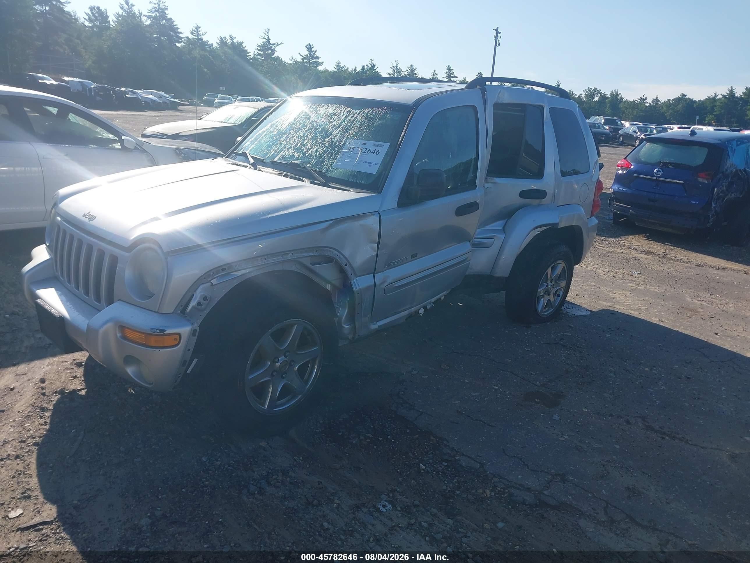 2003 Jeep Liberty Limited Edition Silver vin: 1J4GL58KX3W665833