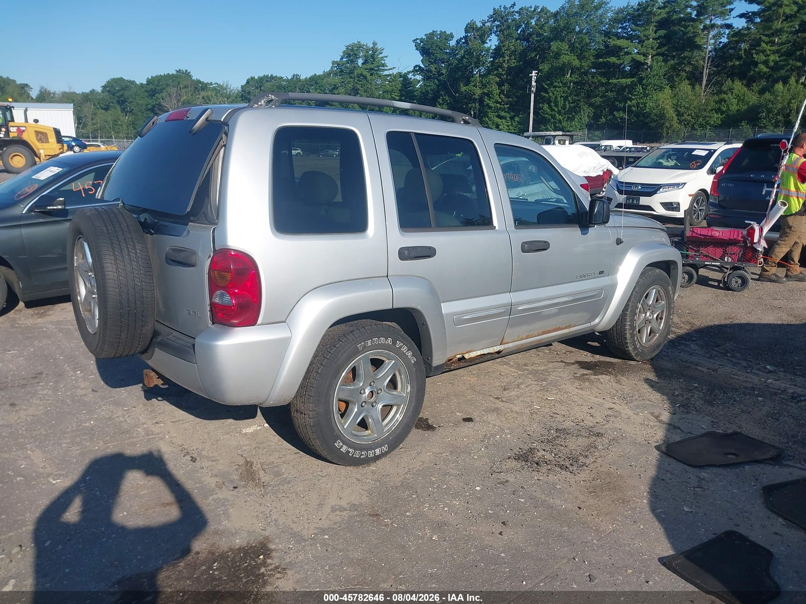 2003 Jeep Liberty Limited Edition Silver vin: 1J4GL58KX3W665833