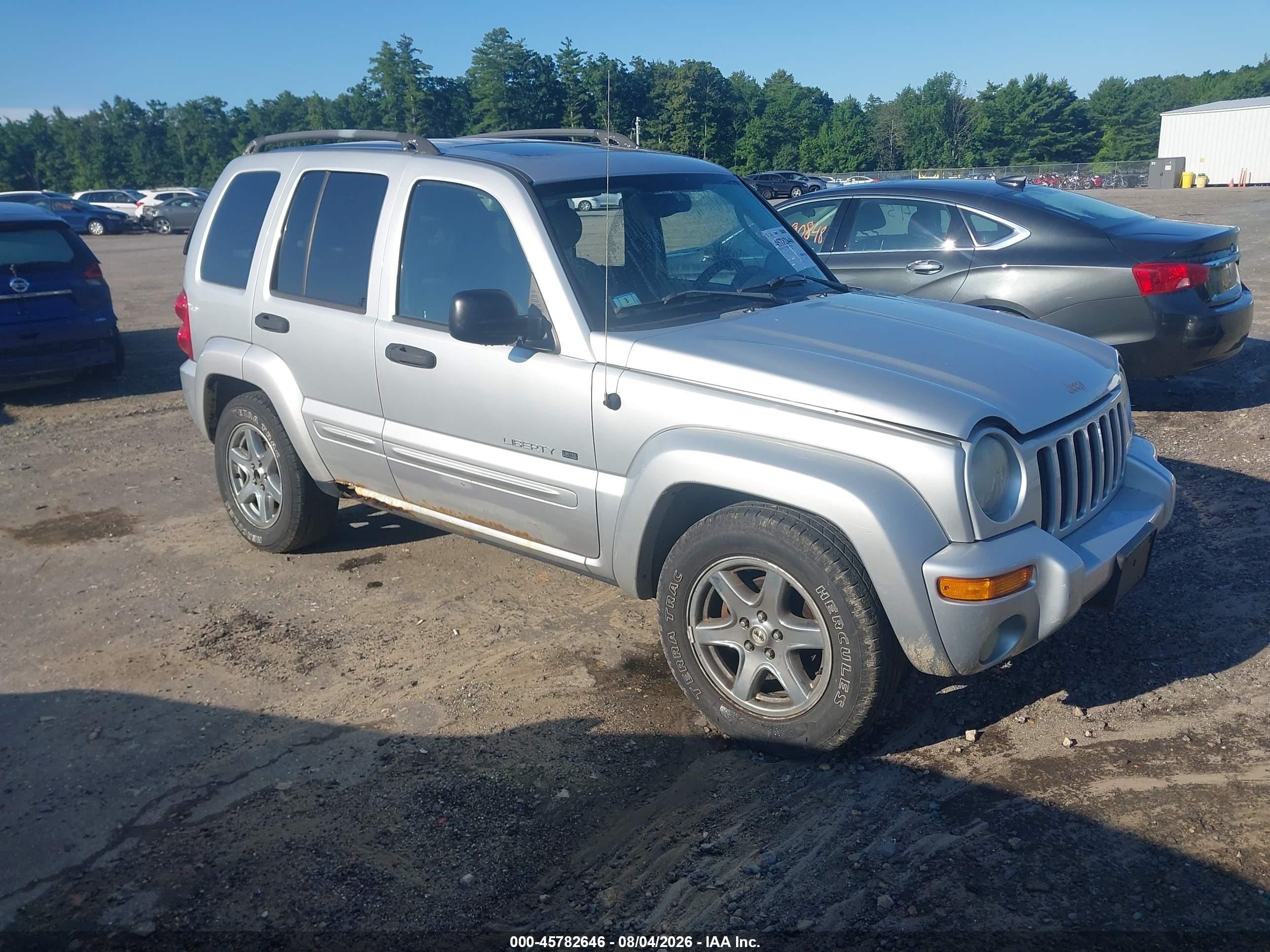 2003 Jeep Liberty Limited Edition Silver vin: 1J4GL58KX3W665833