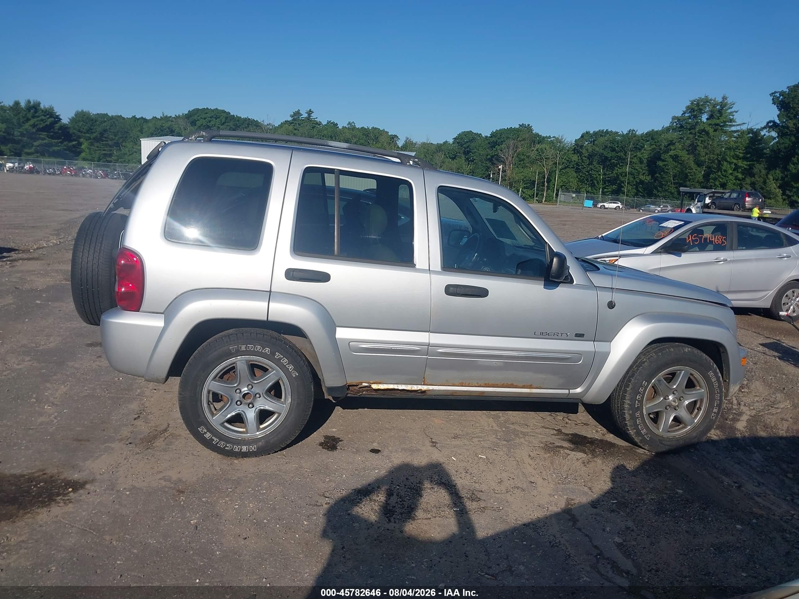 2003 Jeep Liberty Limited Edition Silver vin: 1J4GL58KX3W665833