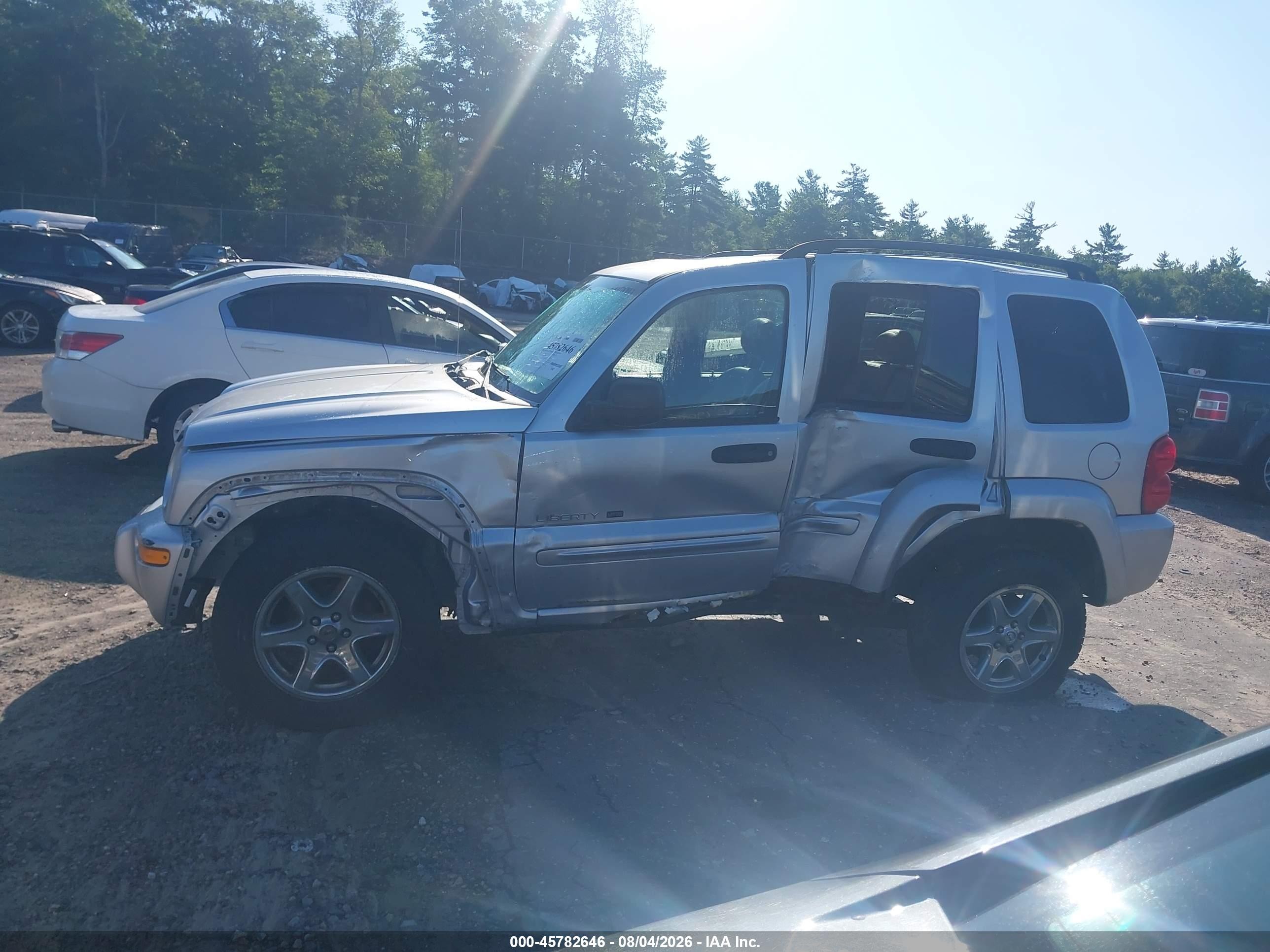 2003 Jeep Liberty Limited Edition Silver vin: 1J4GL58KX3W665833