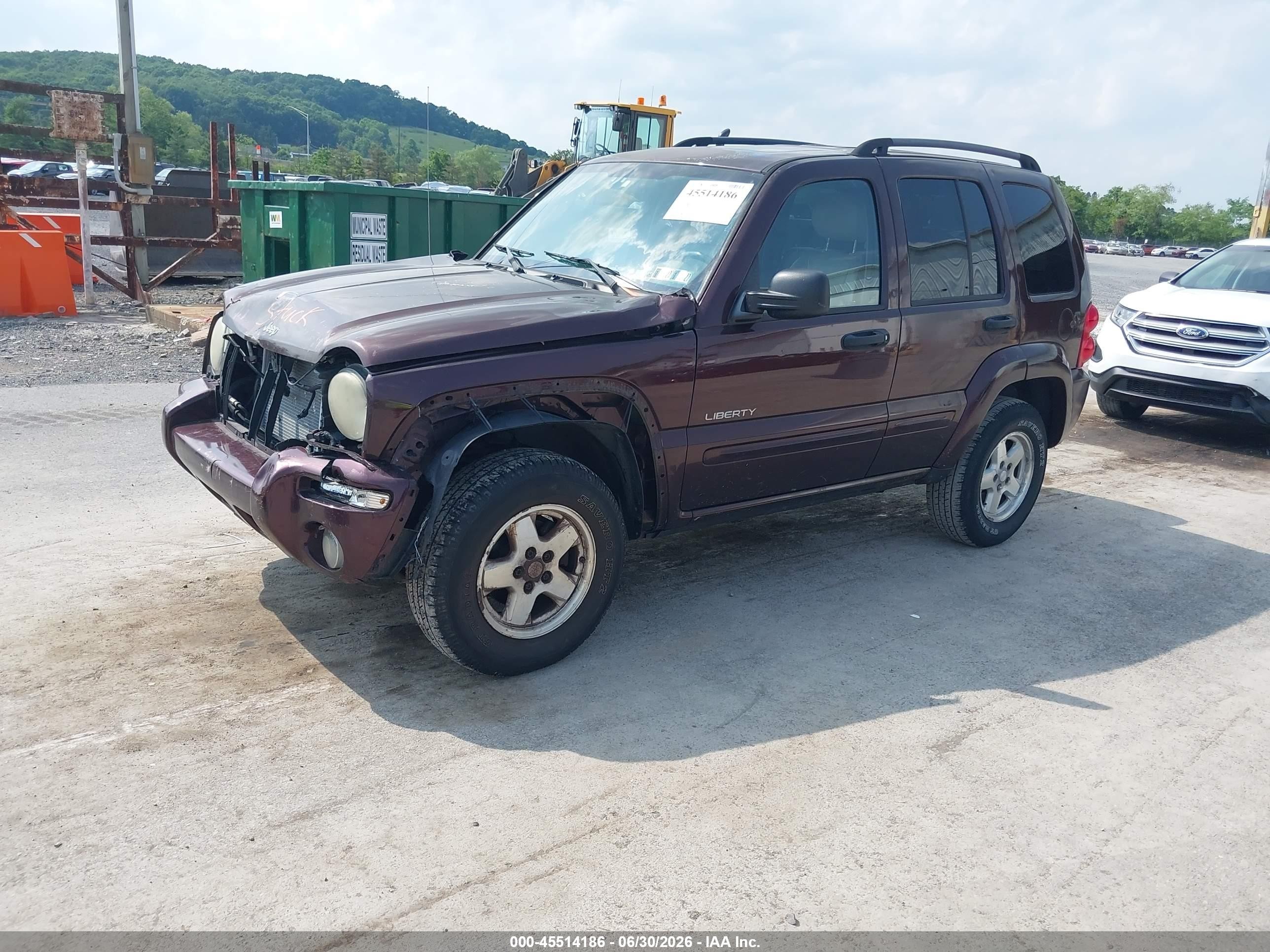 2004 Jeep Liberty Limited Edition Purple vin: 1J4GL58KX4W212300