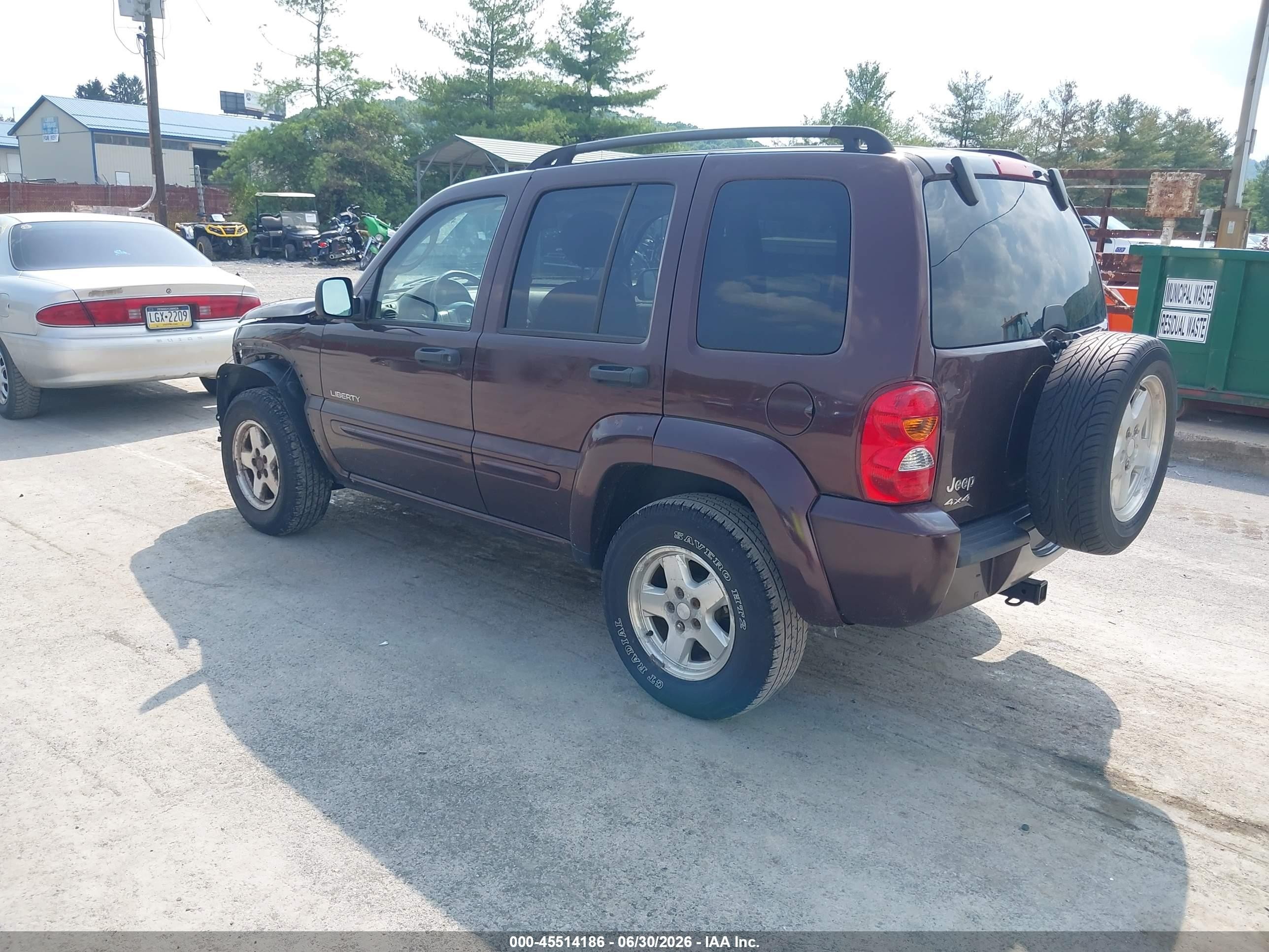2004 Jeep Liberty Limited Edition Purple vin: 1J4GL58KX4W212300