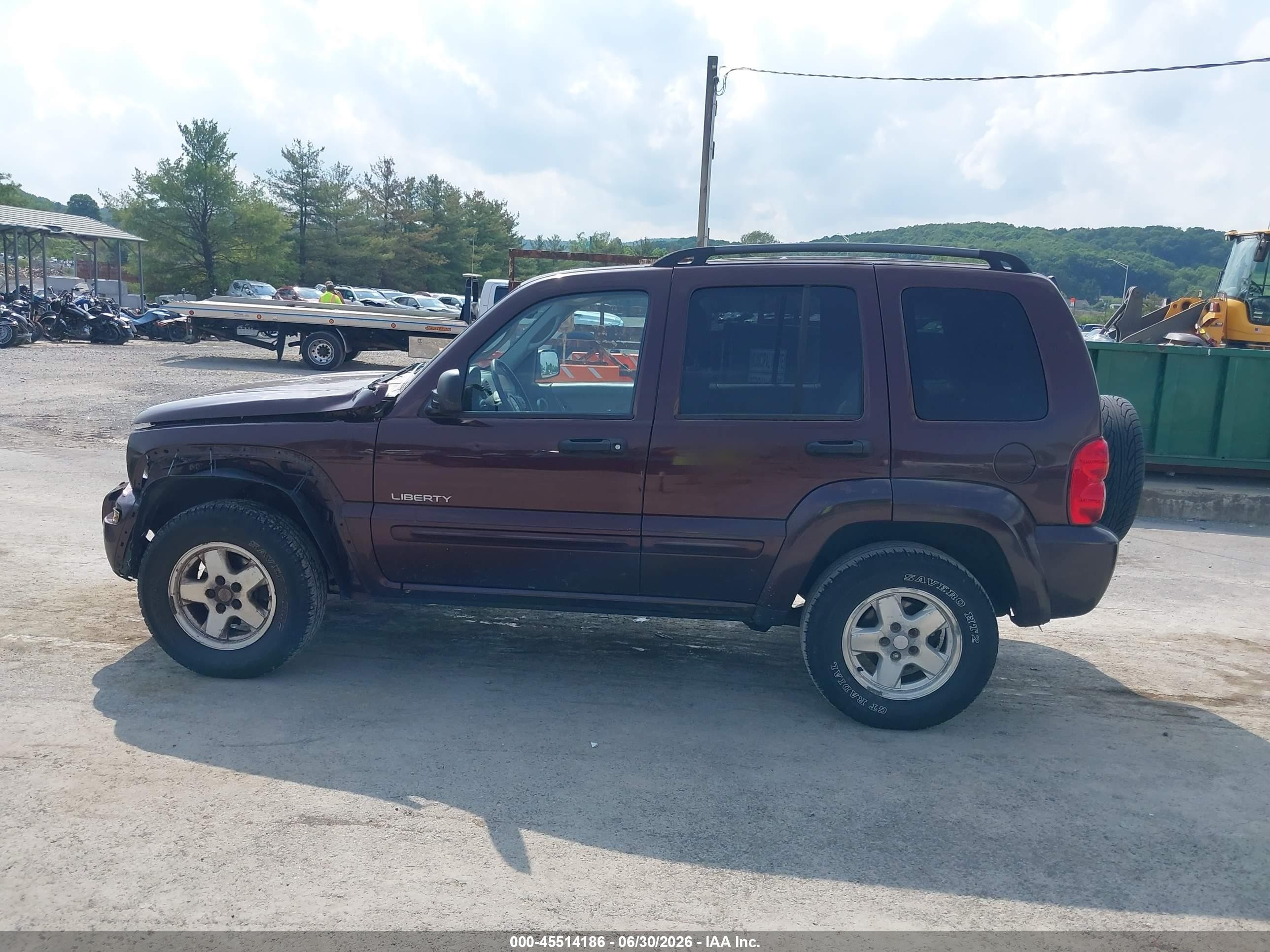 2004 Jeep Liberty Limited Edition Purple vin: 1J4GL58KX4W212300