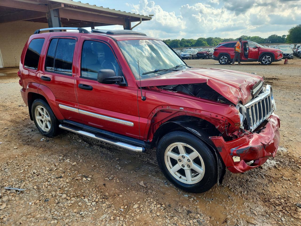 2005 Jeep Liberty Limited Red vin: 1J4GL58KX5W658917