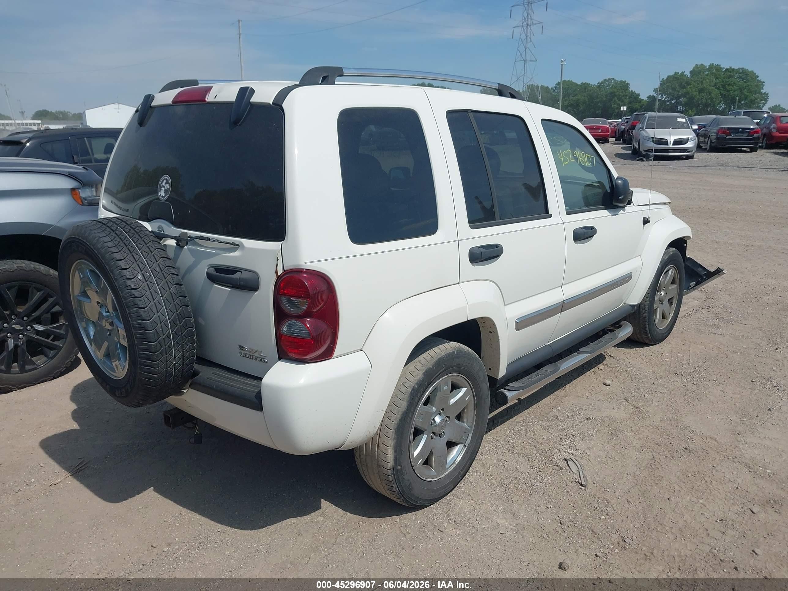 2006 Jeep Liberty Limited Edition White vin: 1J4GL58KX6W100566
