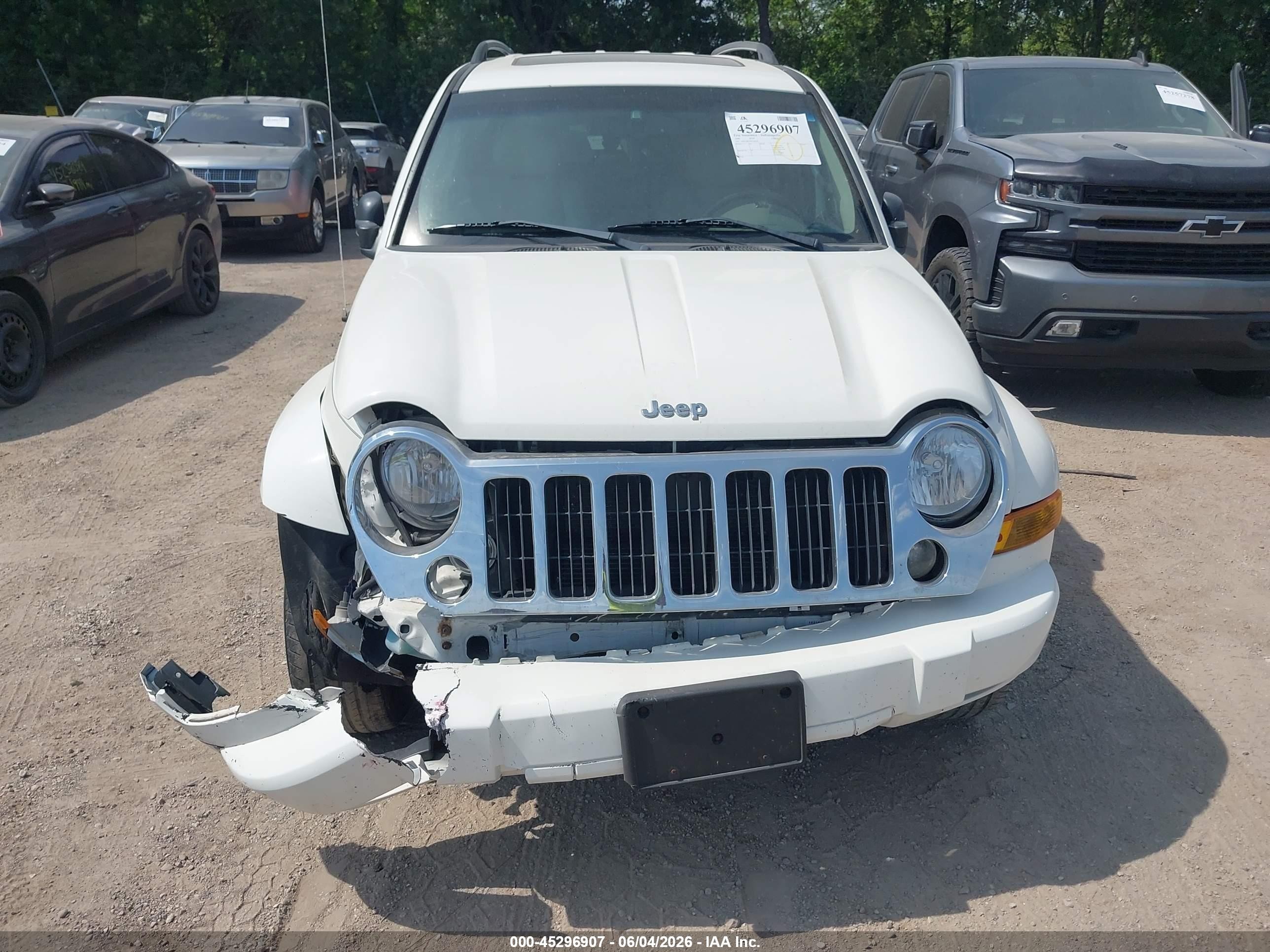 2006 Jeep Liberty Limited Edition White vin: 1J4GL58KX6W100566