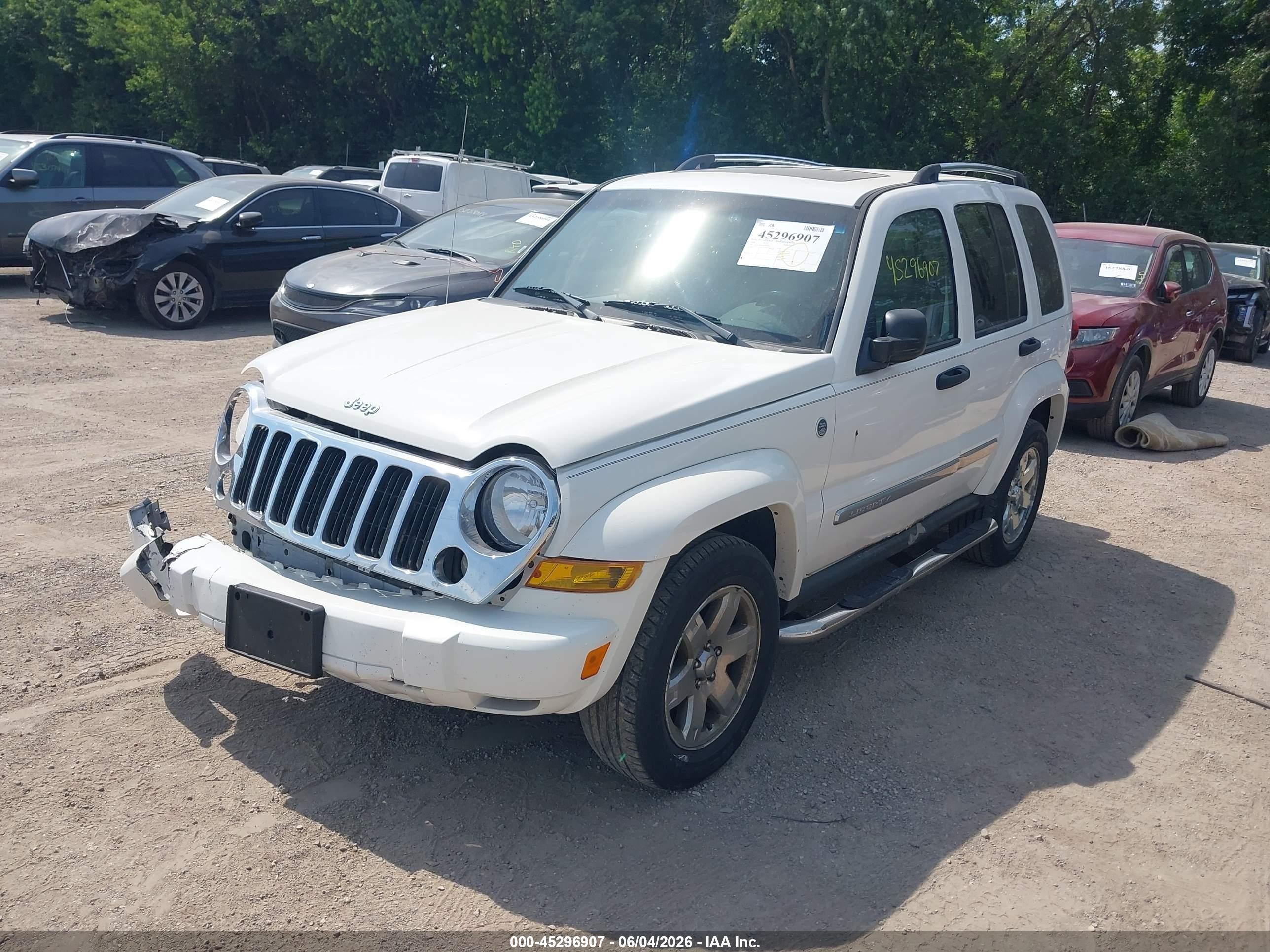 2006 Jeep Liberty Limited Edition White vin: 1J4GL58KX6W100566