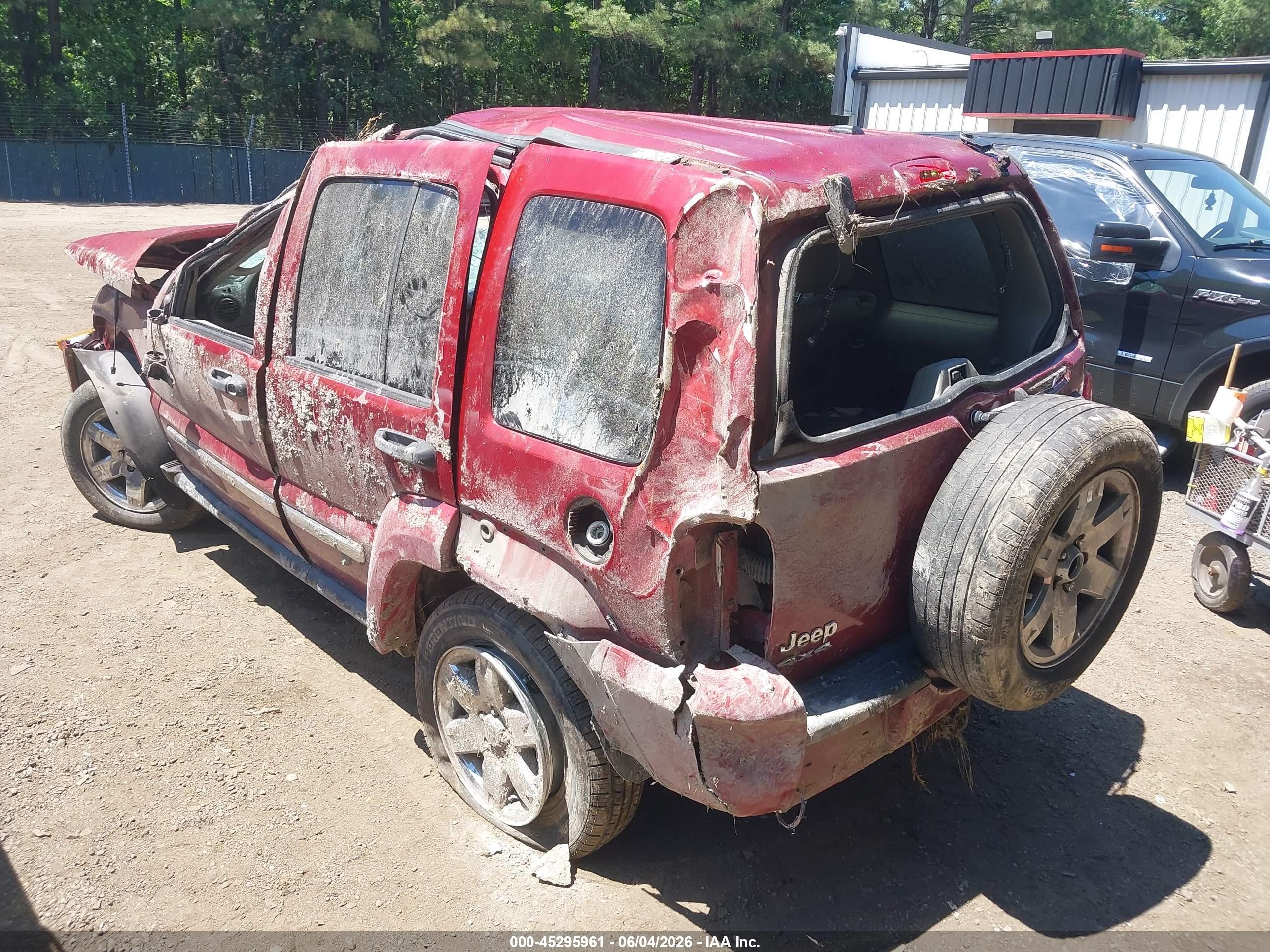 2007 Jeep Liberty Limited Edition Red vin: 1J4GL58KX7W722294