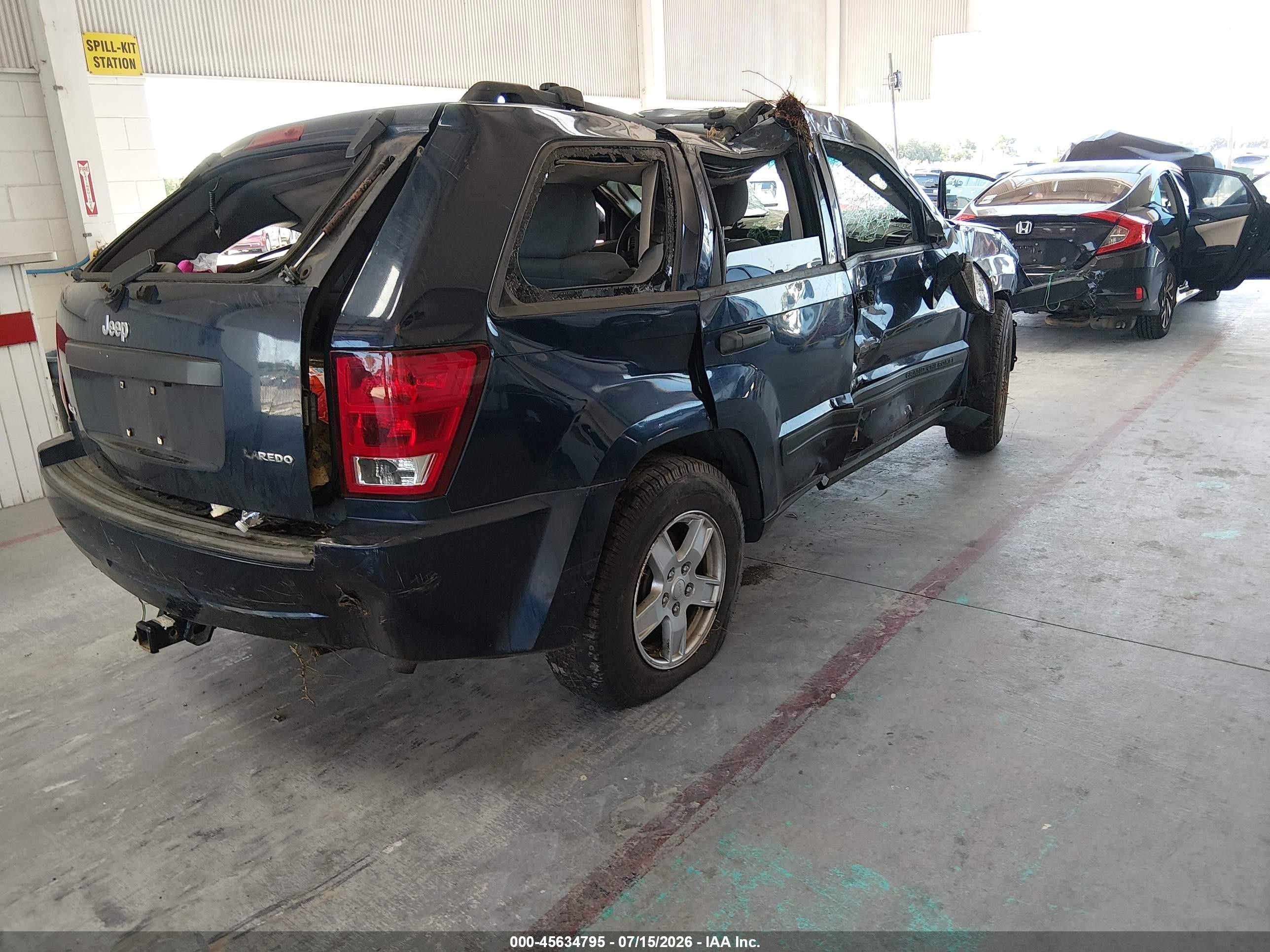 2005 Jeep Grand Cherokee Laredo Blue vin: 1J4GR48K05C672576