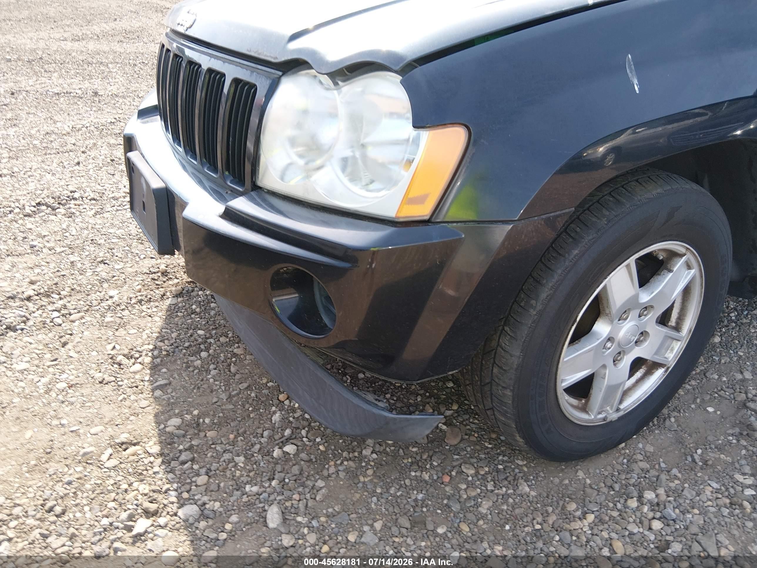 2006 Jeep Grand Cherokee Laredo Black vin: 1J4GR48K06C154906
