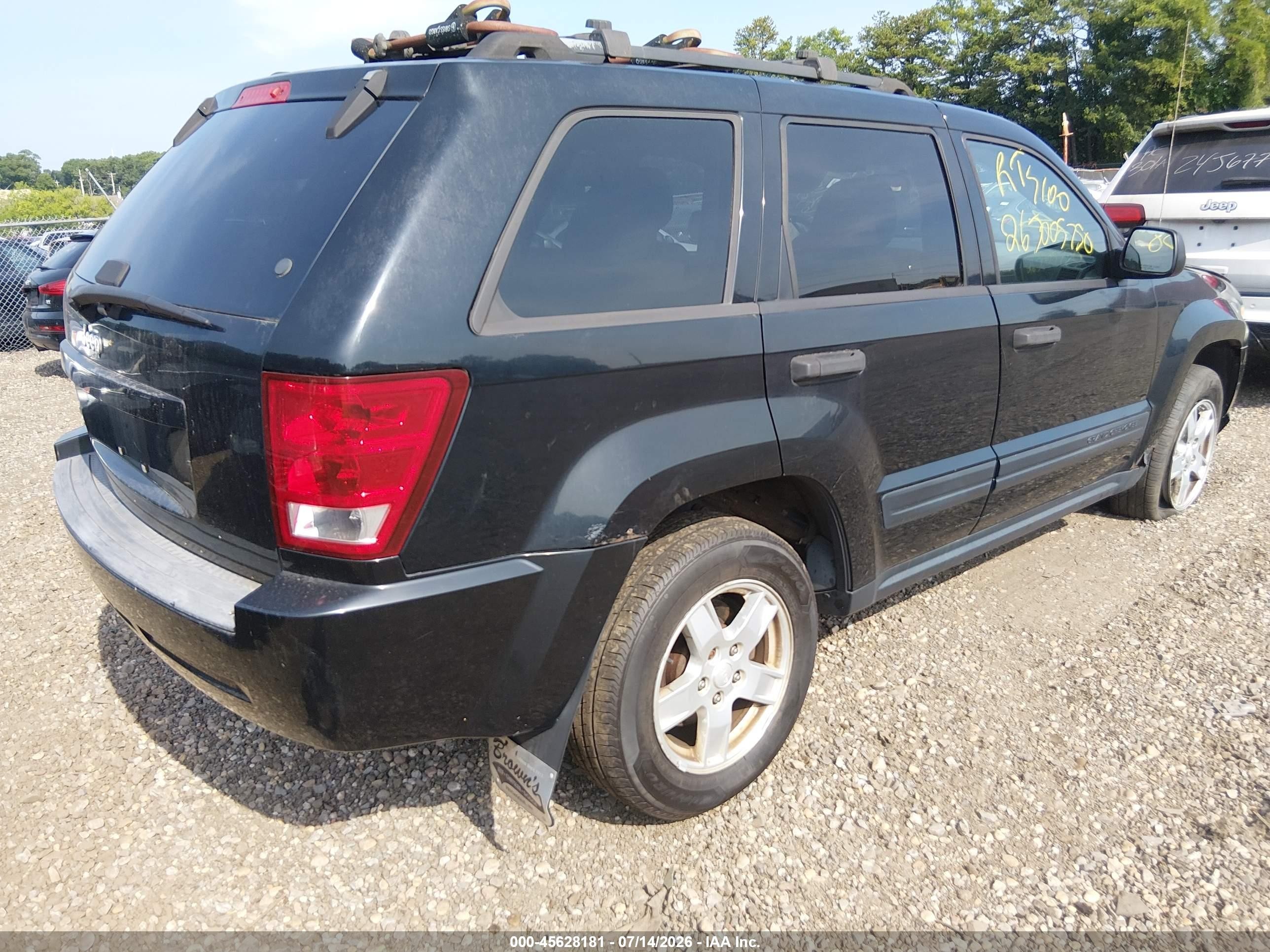 2006 Jeep Grand Cherokee Laredo Black vin: 1J4GR48K06C154906