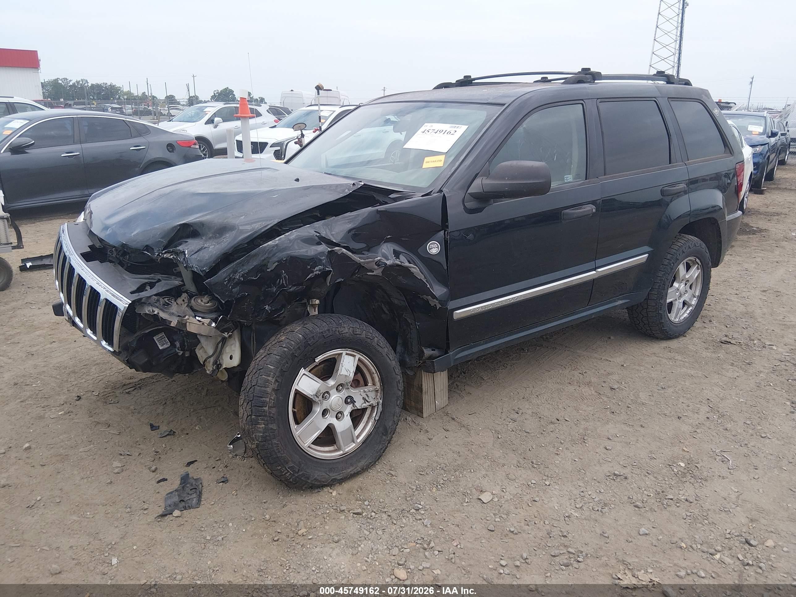 2006 Jeep Grand Cherokee Laredo Black vin: 1J4GR48K06C184049