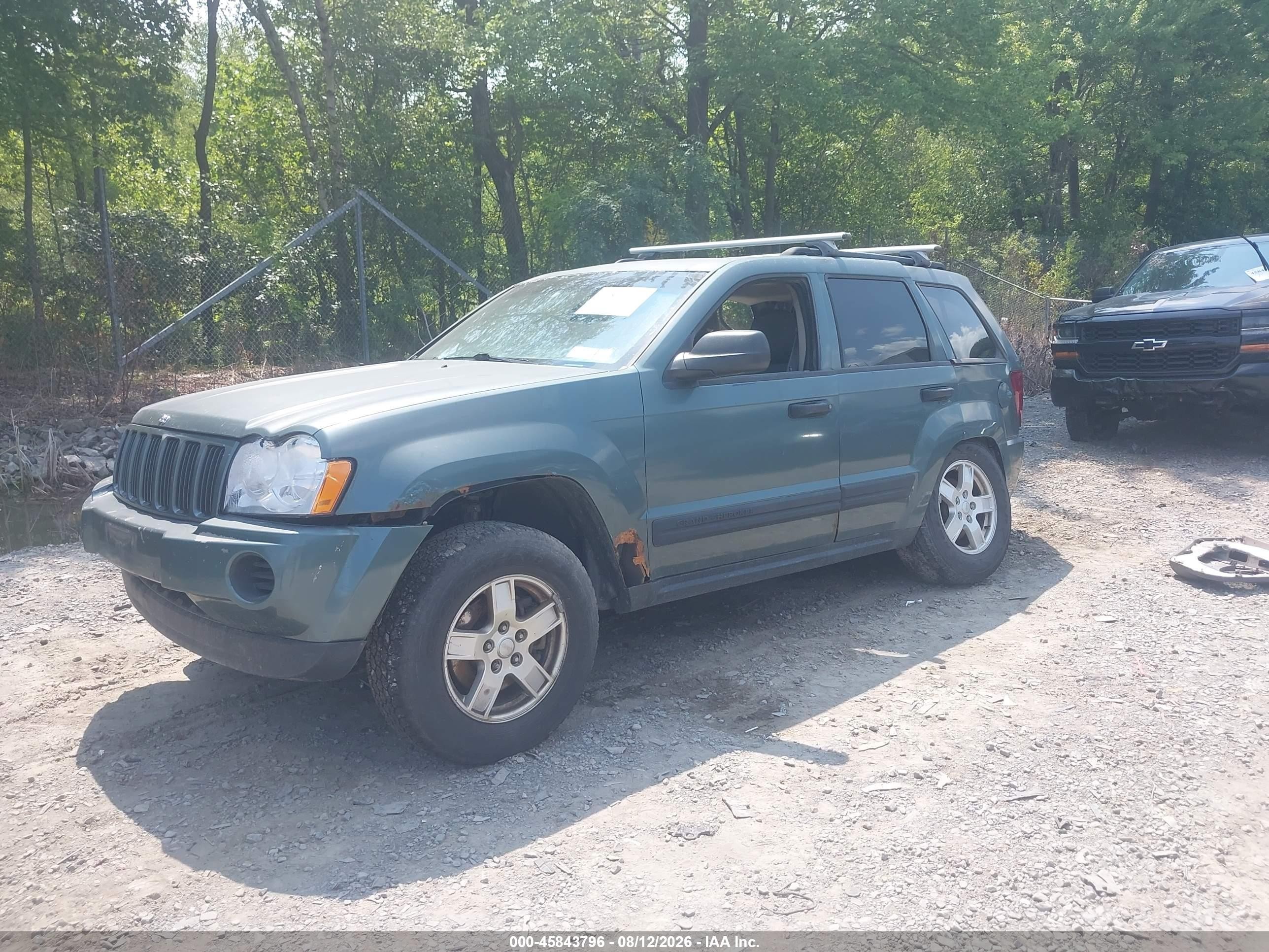 2005 Jeep Grand Cherokee Laredo Green vin: 1J4GR48K25C513266