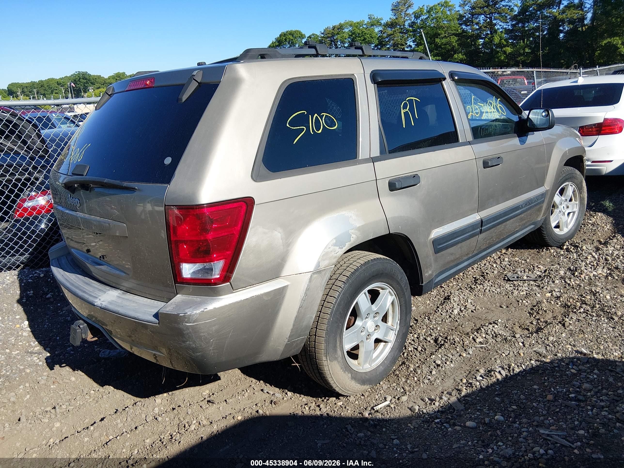 2006 Jeep Grand Cherokee Laredo Серый vin: 1J4GR48K26C239844