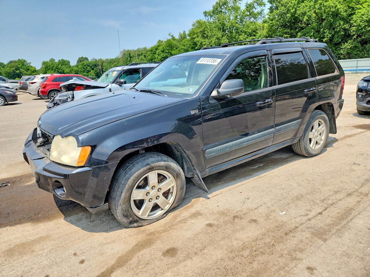 2006 Jeep Grand Cherokee Laredo Black vin: 1J4GR48K26C321525