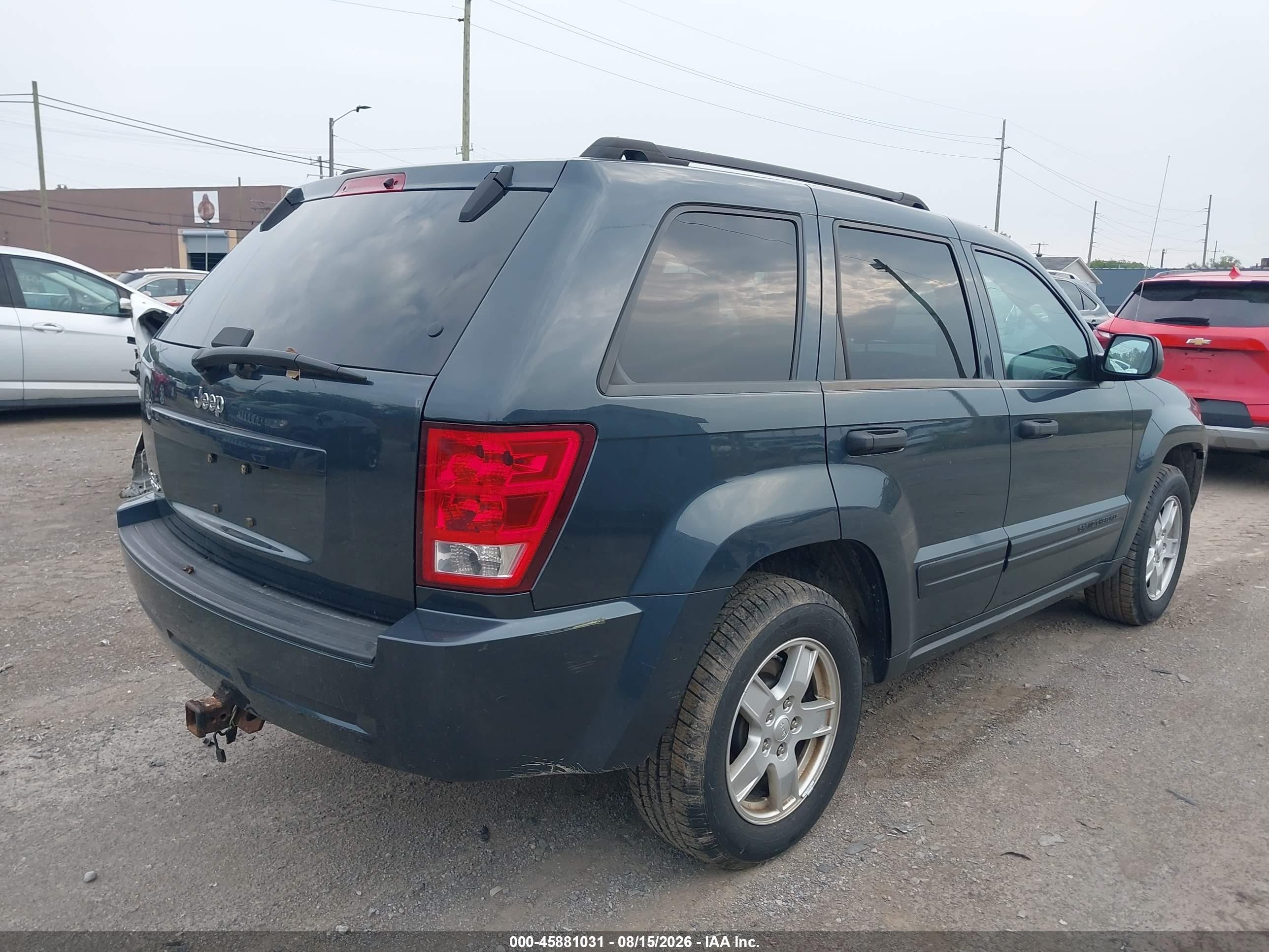 2006 Jeep Grand Cherokee Laredo Серый vin: 1J4GR48K36C325289