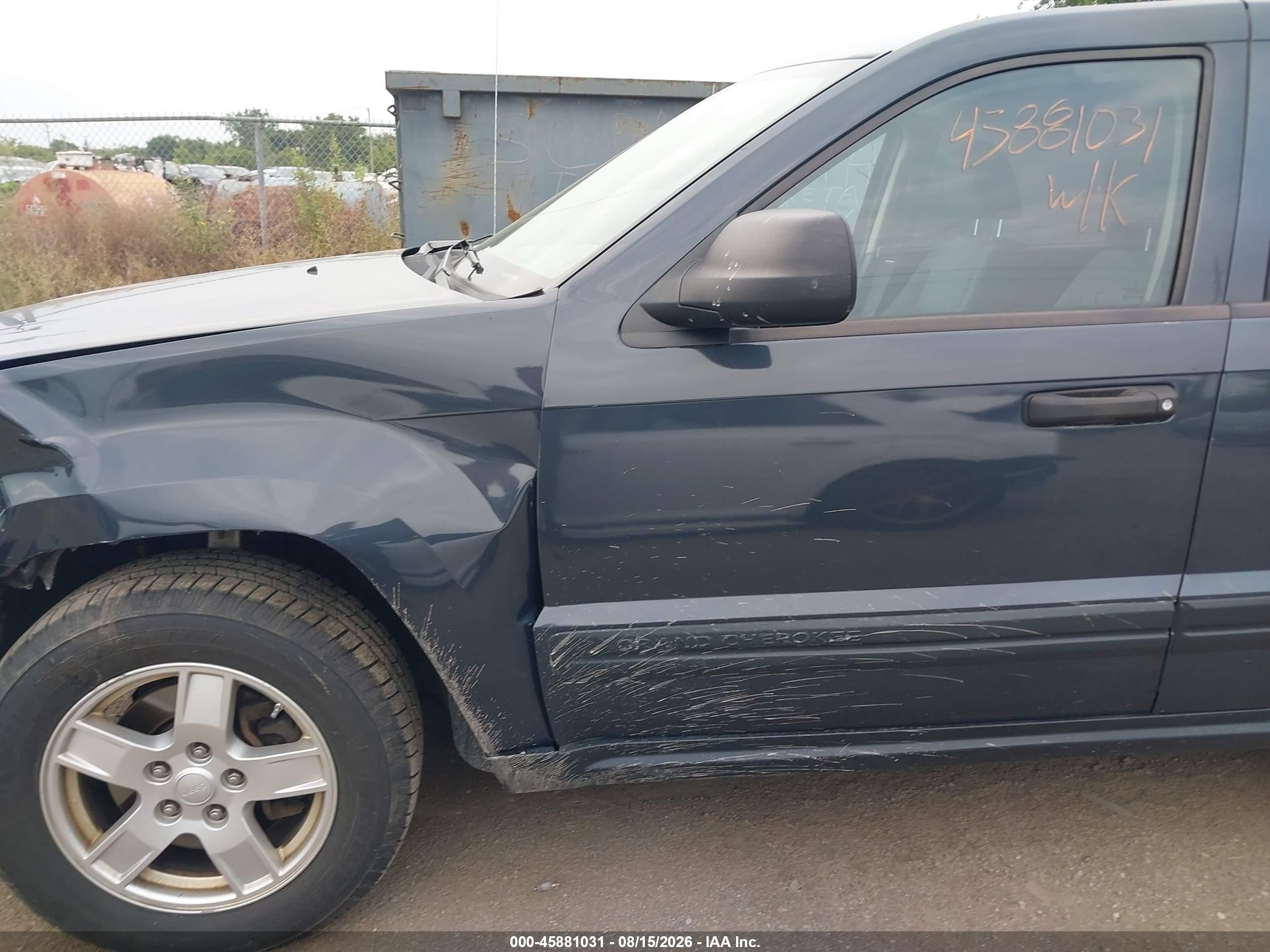 2006 Jeep Grand Cherokee Laredo Серый vin: 1J4GR48K36C325289