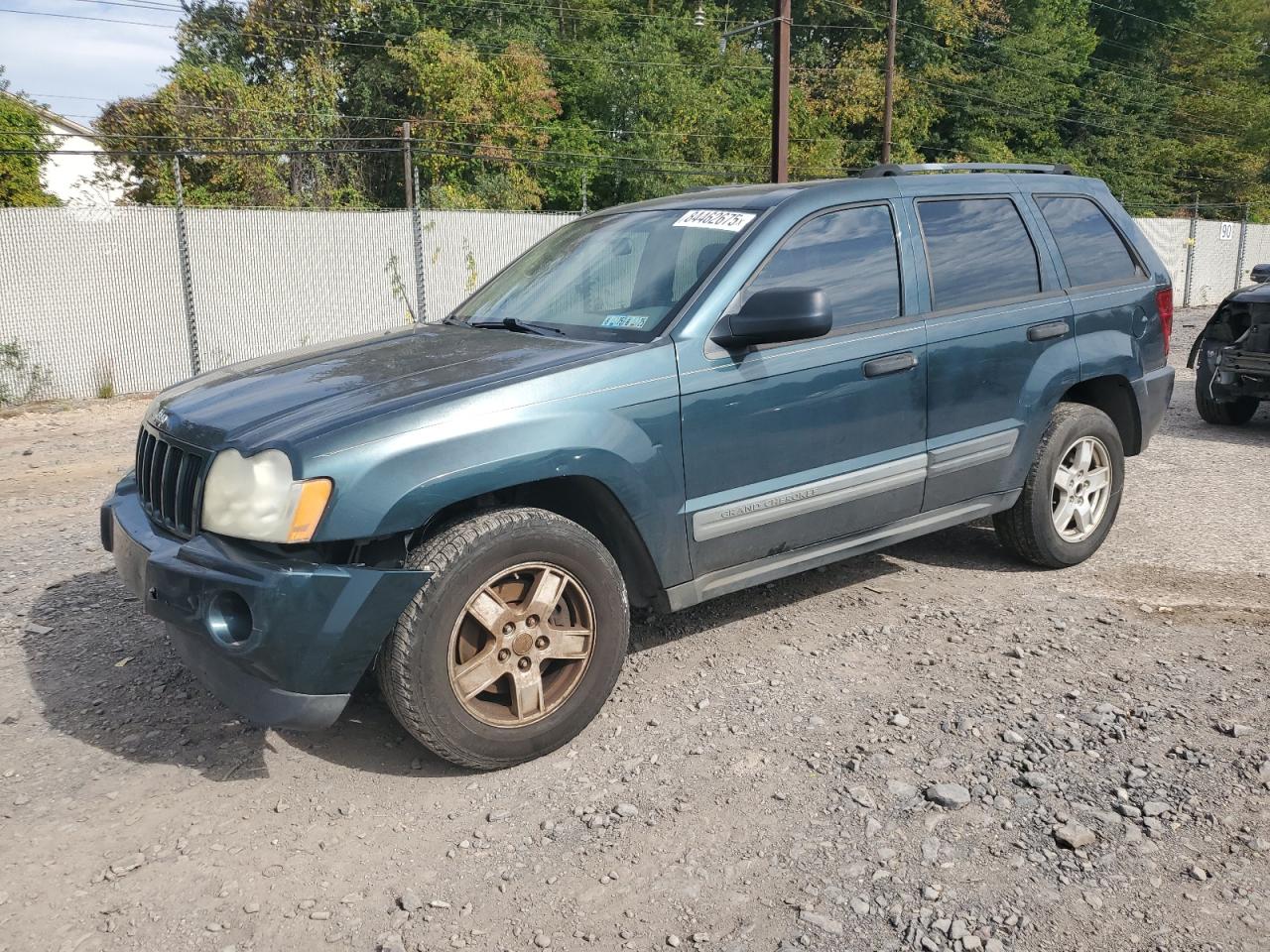 2005 Jeep Grand Cherokee Laredo Green vin: 1J4GR48K45C584579