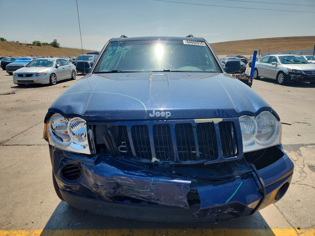 2005 Jeep Grand Cherokee Laredo Синий vin: 1J4GR48K45C689283
